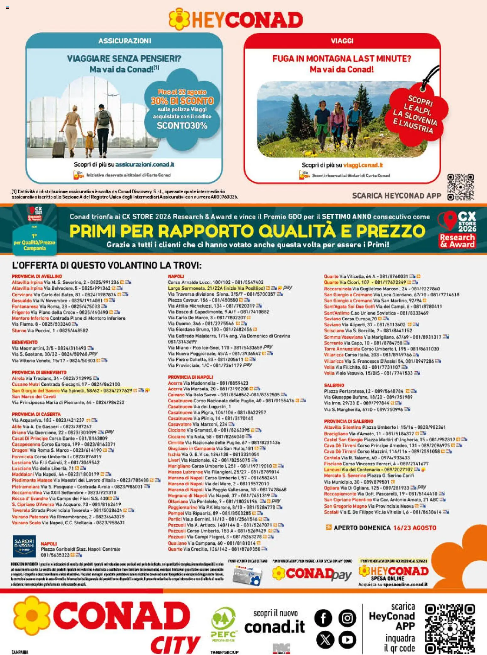 Volantino Conad del 10/08/2026 | Pagina: 16 | Prodotti: Fiori