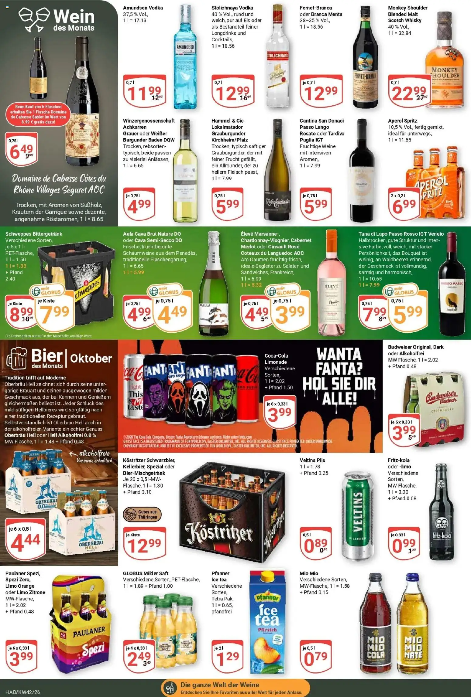 Globus Prospekt Halle (saale) (ab 12.10.2026) » Angebote online | Seite: 19 | Produkte: Mehl, Bier, Pils, Saft