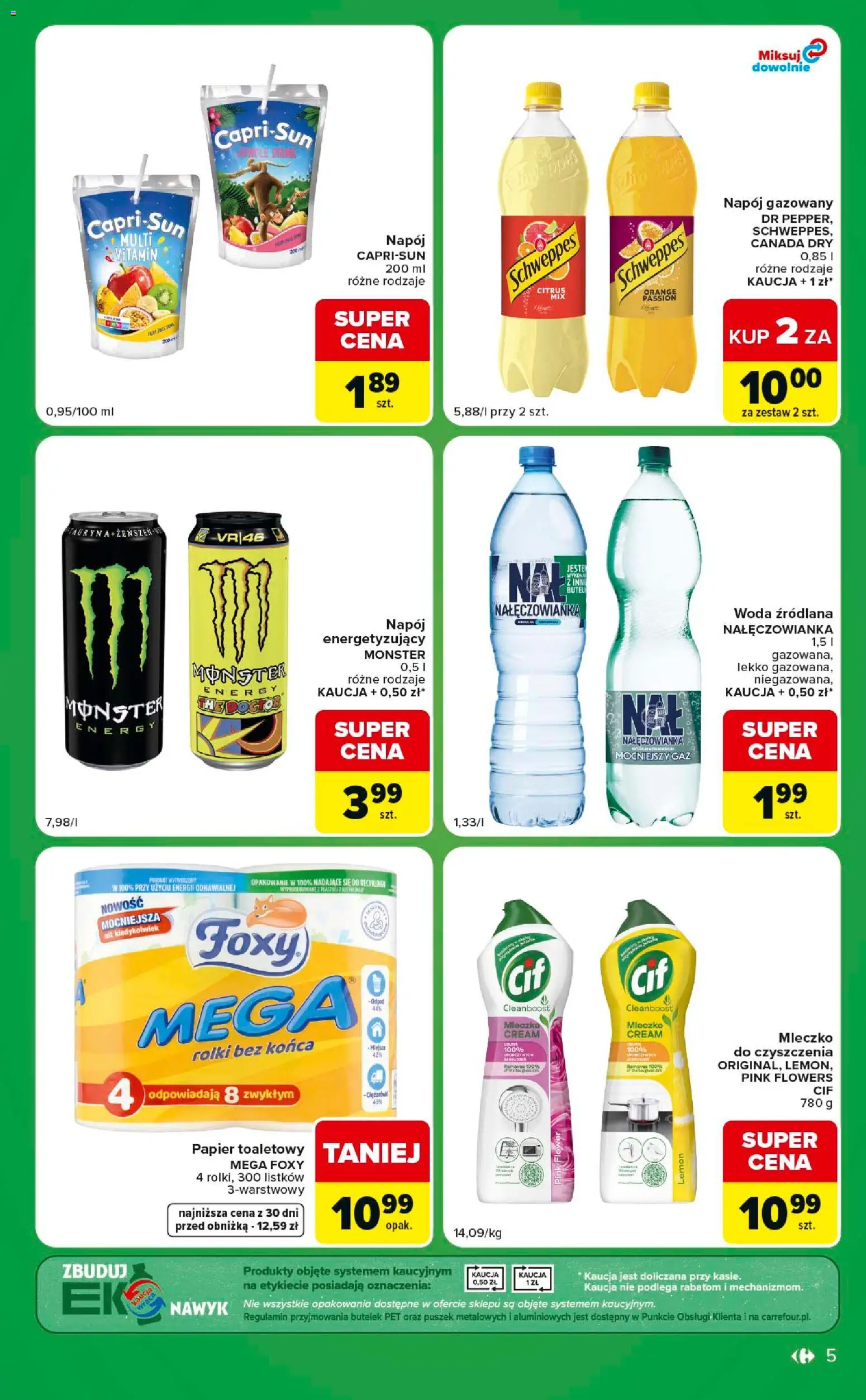Carrefour gazetka - Express od 08.09.2026 | Strona: 5 | Produkty: Papier toaletowy, Rolki, Woda źródlana, Woda