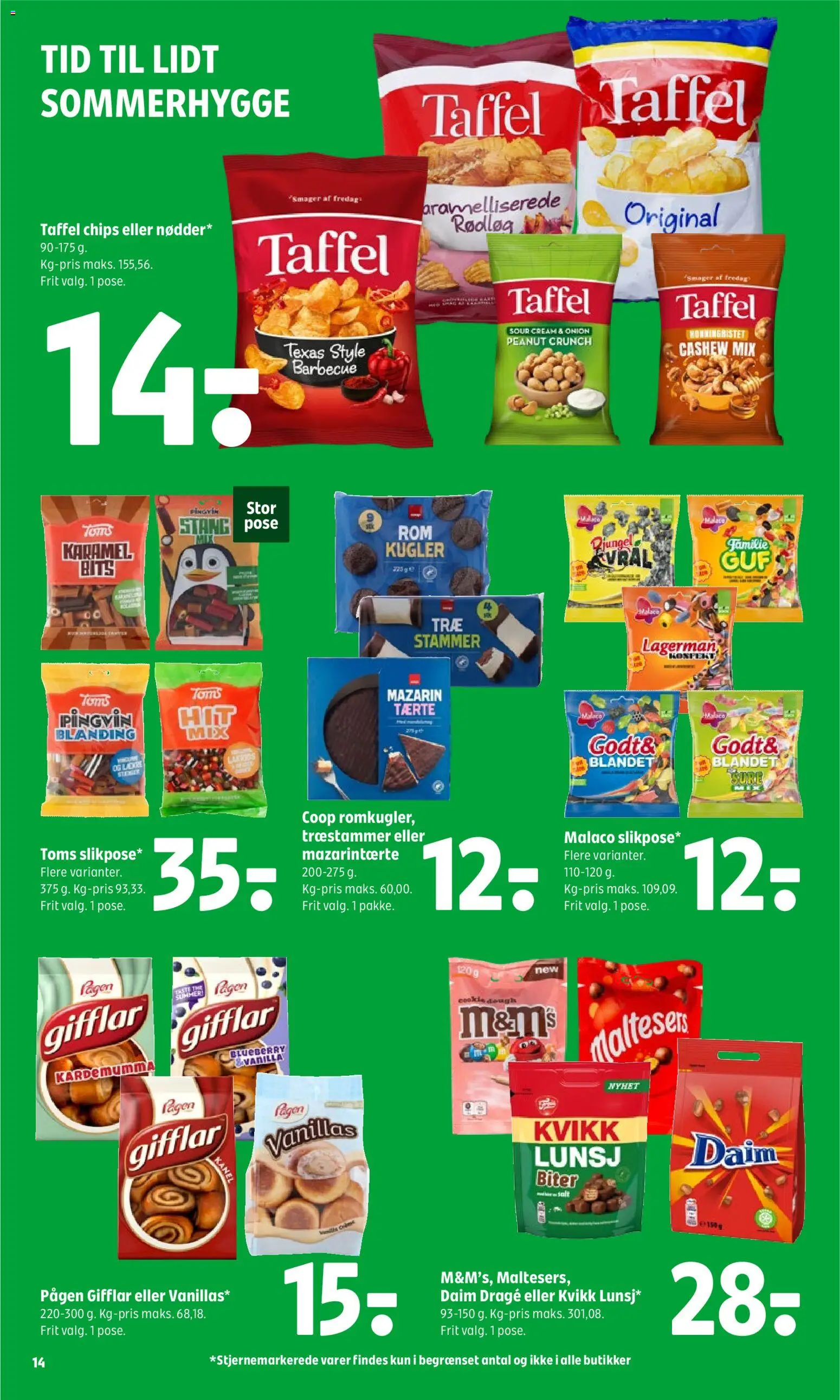 Coop 365 tilbudsavis – gyldig fra 23/07/2026 | Side: 19 | Produkter: Kanel, Rødløg, Salt, Mazarintærte