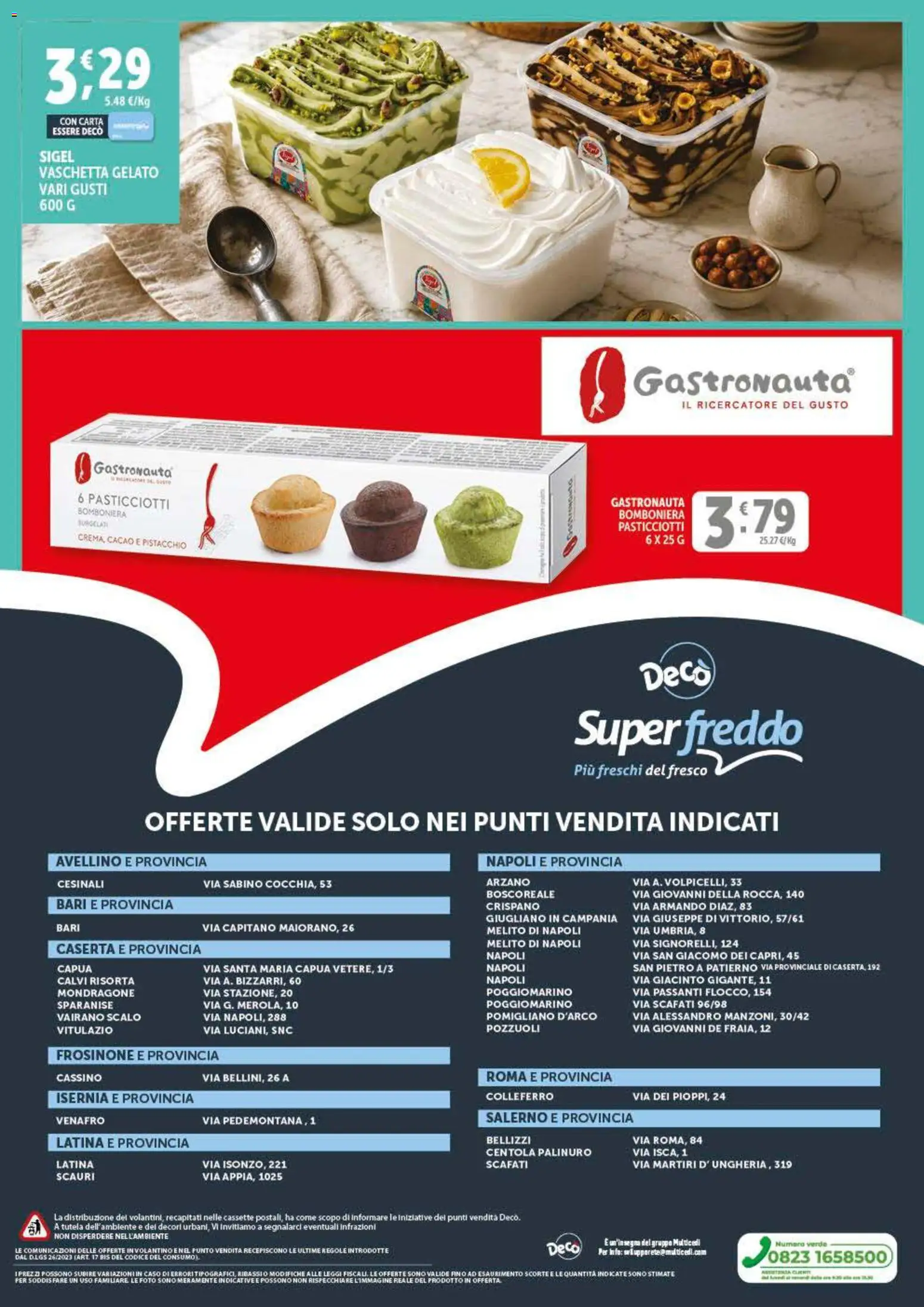 Volantino Decò del 20.05.2026 | Pagina: 8 | Prodotti: Gelato, Cacao