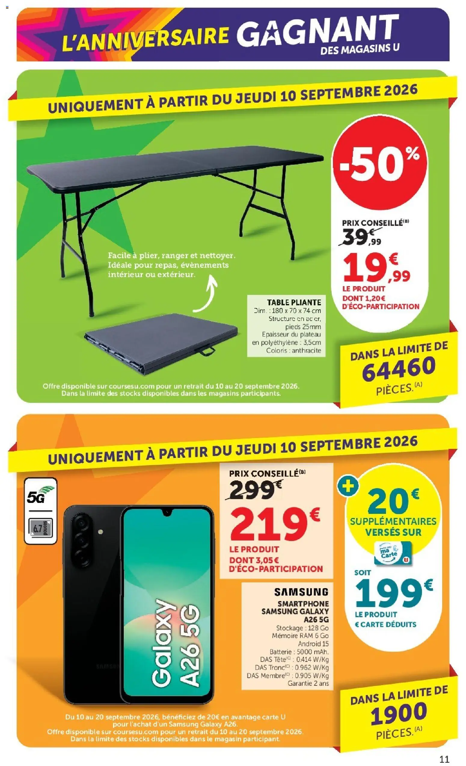 {H1} | Page: 11 | Produits: Plateau, Table, Batterie, Table pliante