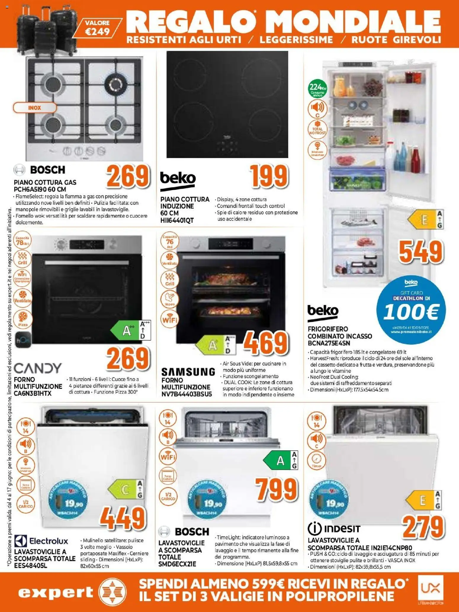 Volantino Expert del 04.06.2026 | Pagina: 35 | Prodotti: Pavimento, Frutta, Piano cottura, Frigorifero
