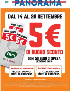 Anteprima del volantino Panorama volantino Sconto valido a partire dal 14/09/2026