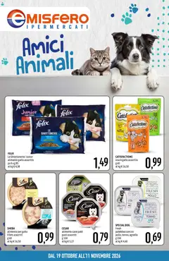 Anteprima del volantino Emisfero volantino Pet Food valido a partire dal 19/10/2026