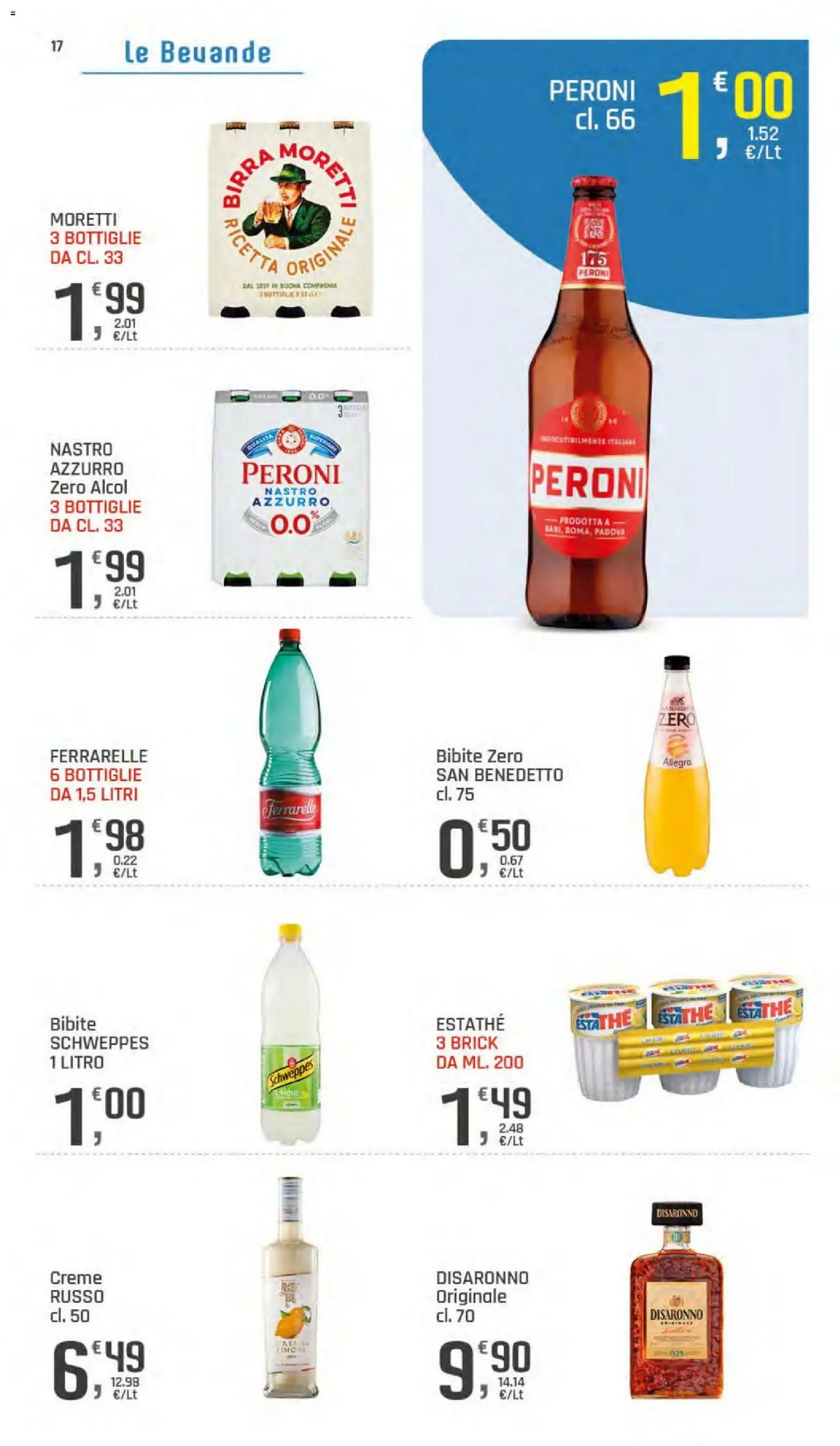 Volantino DOK del 11/09/2026 | Pagina: 17 | Prodotti: Alcol, Limone, Bibite, Ferrarelle