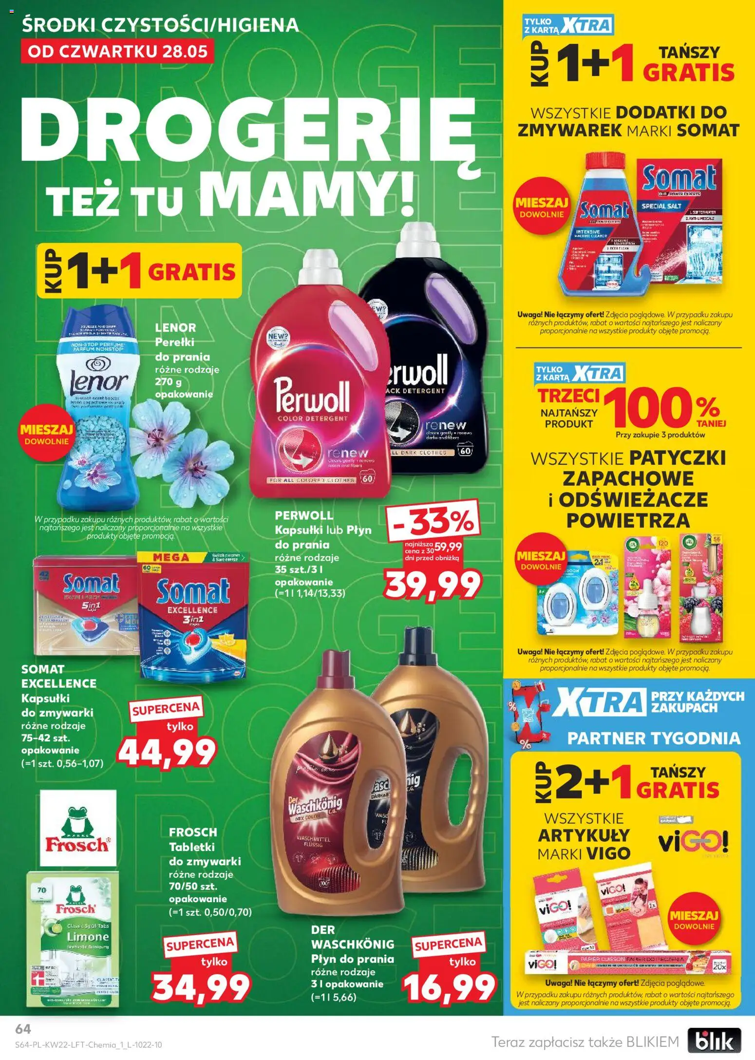 Kaufland Polsko leták od 28.05.2026 | Strana: 64 | Produkty: Lenor, Perwoll, Somat, Drogerie