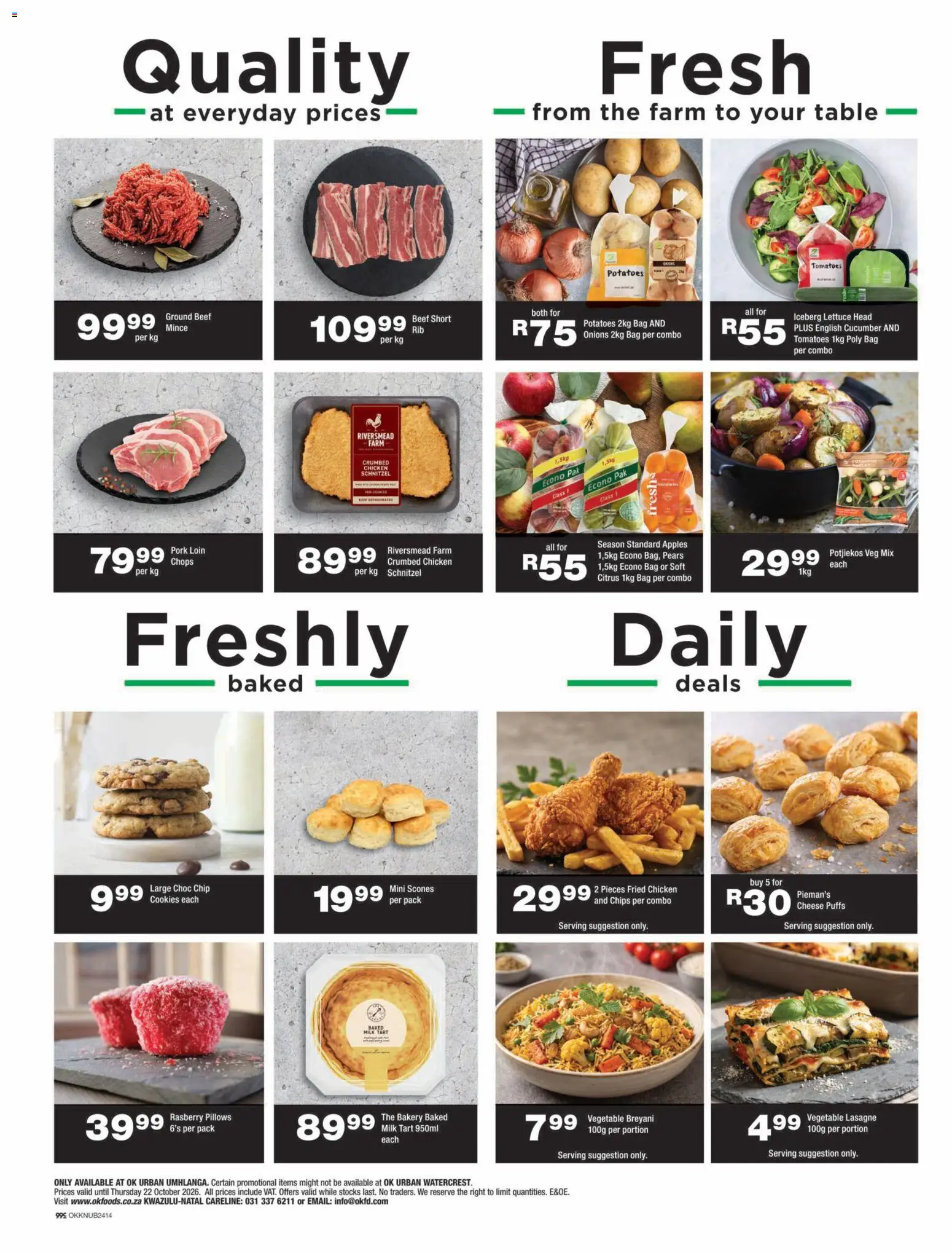 New OK Foods catalogue – valid from 14/10/2026 | Page: 2 | Products: Bag, Beef, Potatoes, Onions