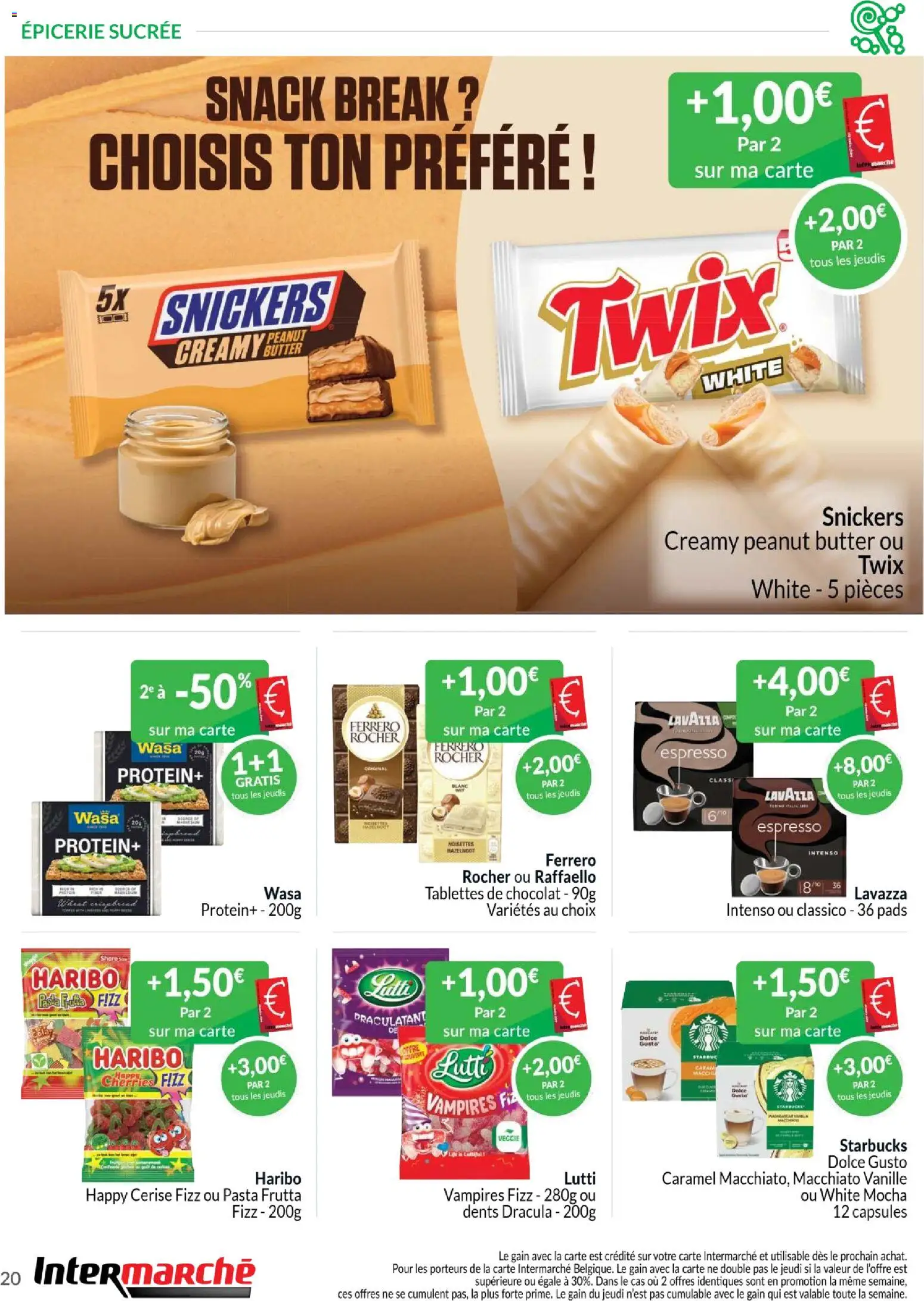 {H1} | Pagina: 20 | Producten: Raffaello, Snickers, Vanille, Ferrero Rocher