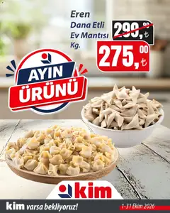 01 Ekim 2026 tarihinden itibaren geçerli olan Kim Market kataloğu önizlemesi