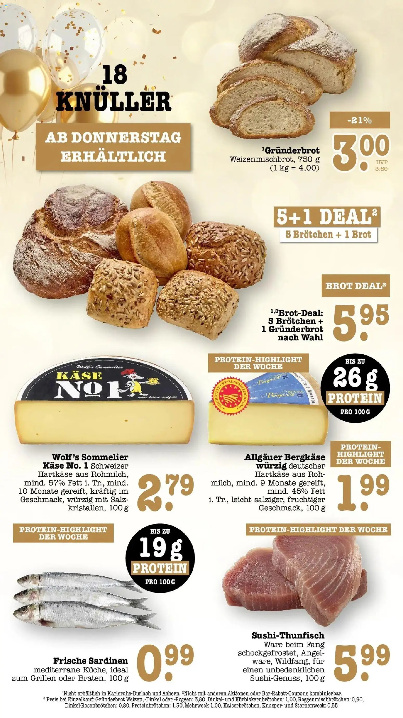 E center Prospekt Karlsruhe (ab 21.09.2026) zum Blättern | Seite: 67 | Produkte: Käse, Salz, Brot