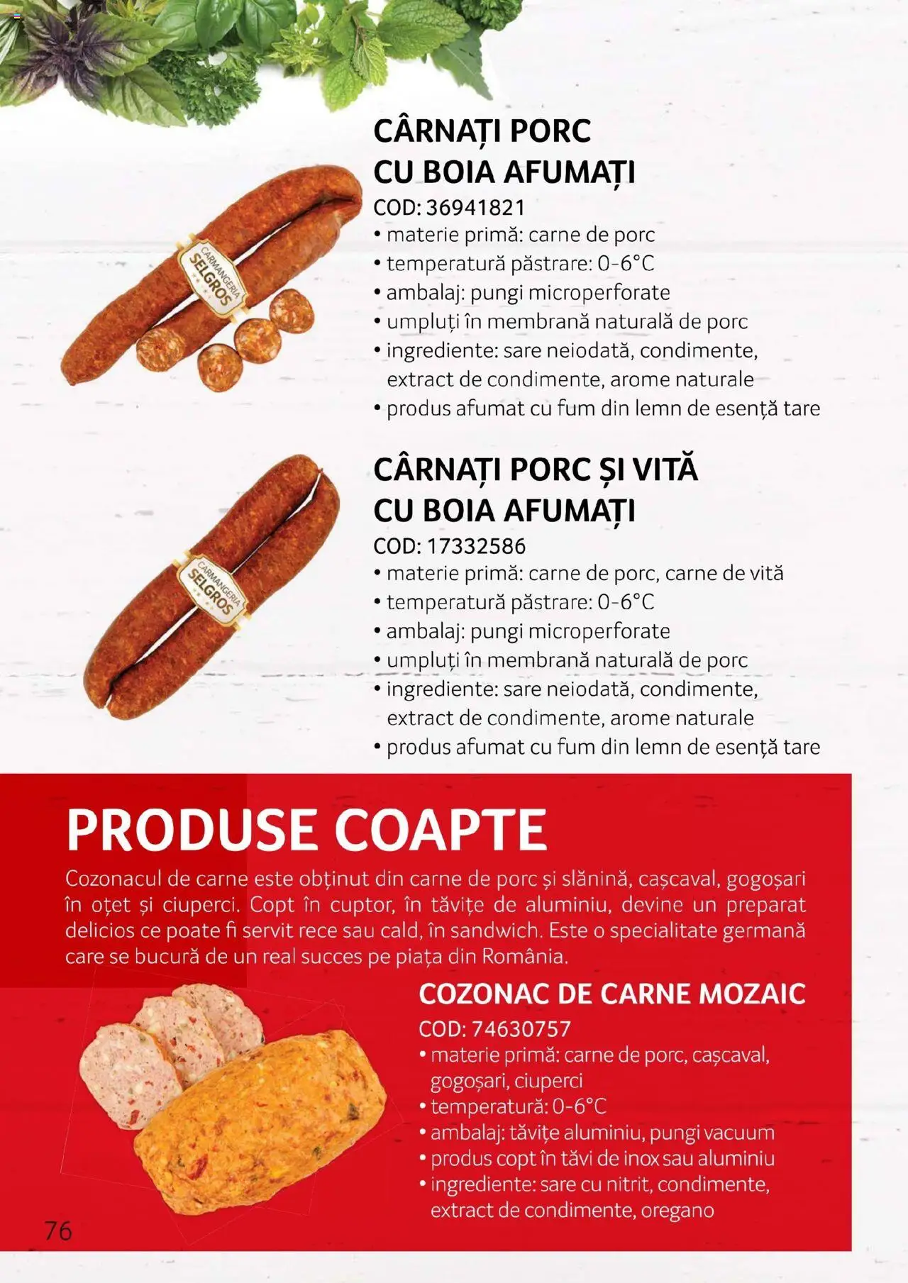 Noul catalog Selgros – valabil de la 27.04.2023 | Pagină: 76 | Produse: Lait de coco, Ciuperci, Carne De Porc, Sare