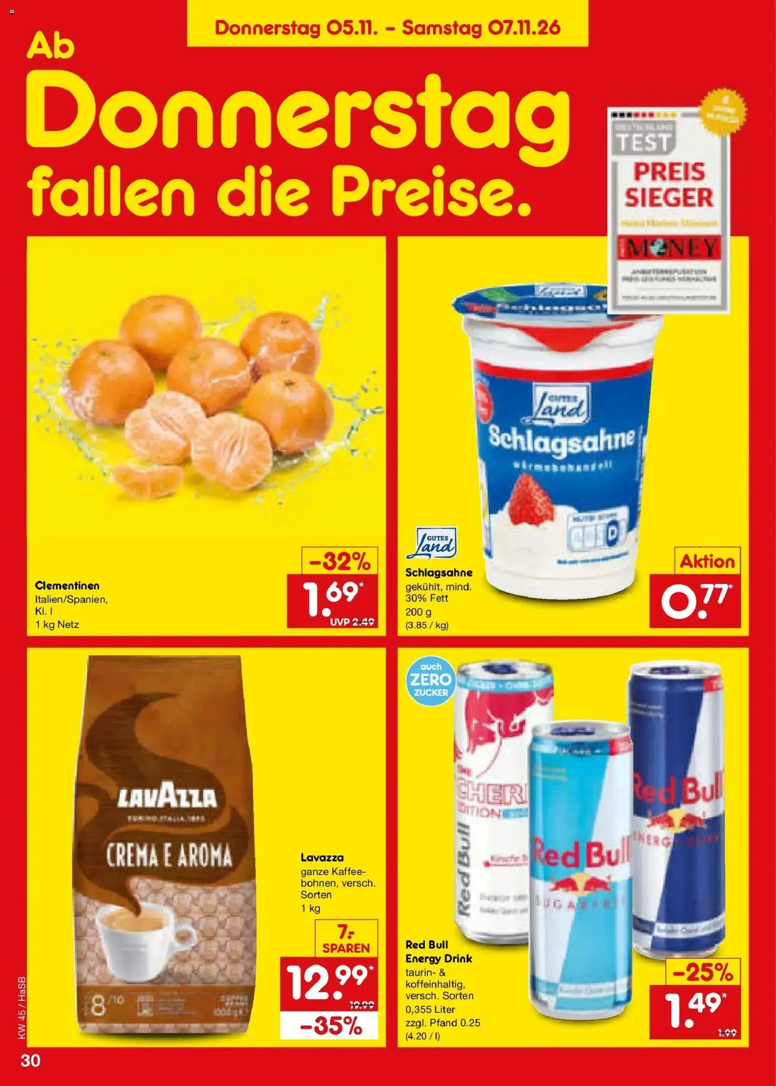 Netto Marken-Discount Prospekt Unna – gültig ab 02.11.2026 | Seite: 46 | Produkte: Red bull, Energy, Kaffee, Zucker