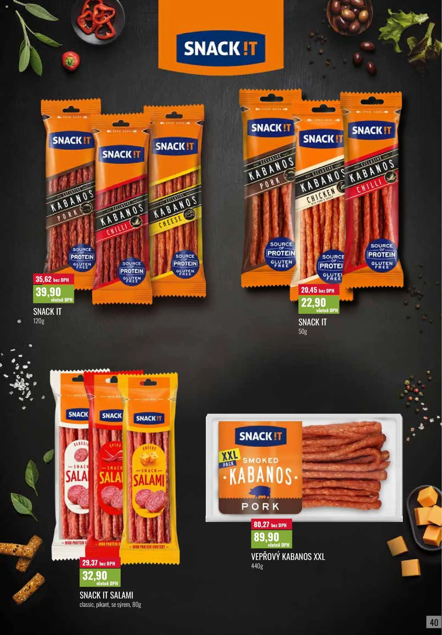 Ratio leták od 01.07.2026 | Strana: 41 | Produkty: Šála, Kabanos, Protein