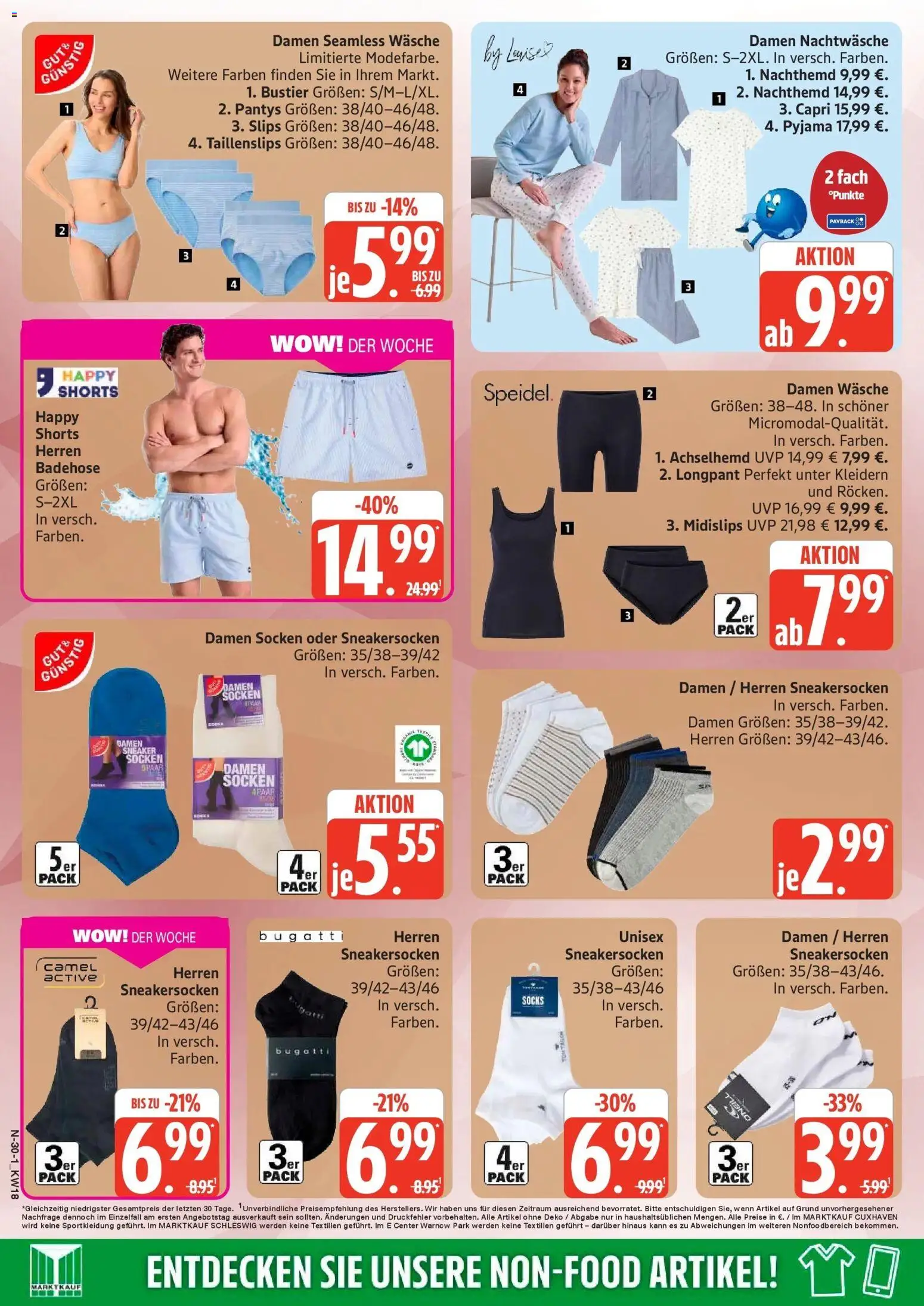 Marktkauf Prospekt Neuenkirchen	 – gültig ab 27.04.2026 | Seite: 30 | Produkte: Socken, Pyjama