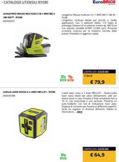 Anteprima del volantino Eurobrico Utensili Ryobi catalogo valido a partire dal 23.07.2025 | Pagina: 59 | Prodotti: Mouse