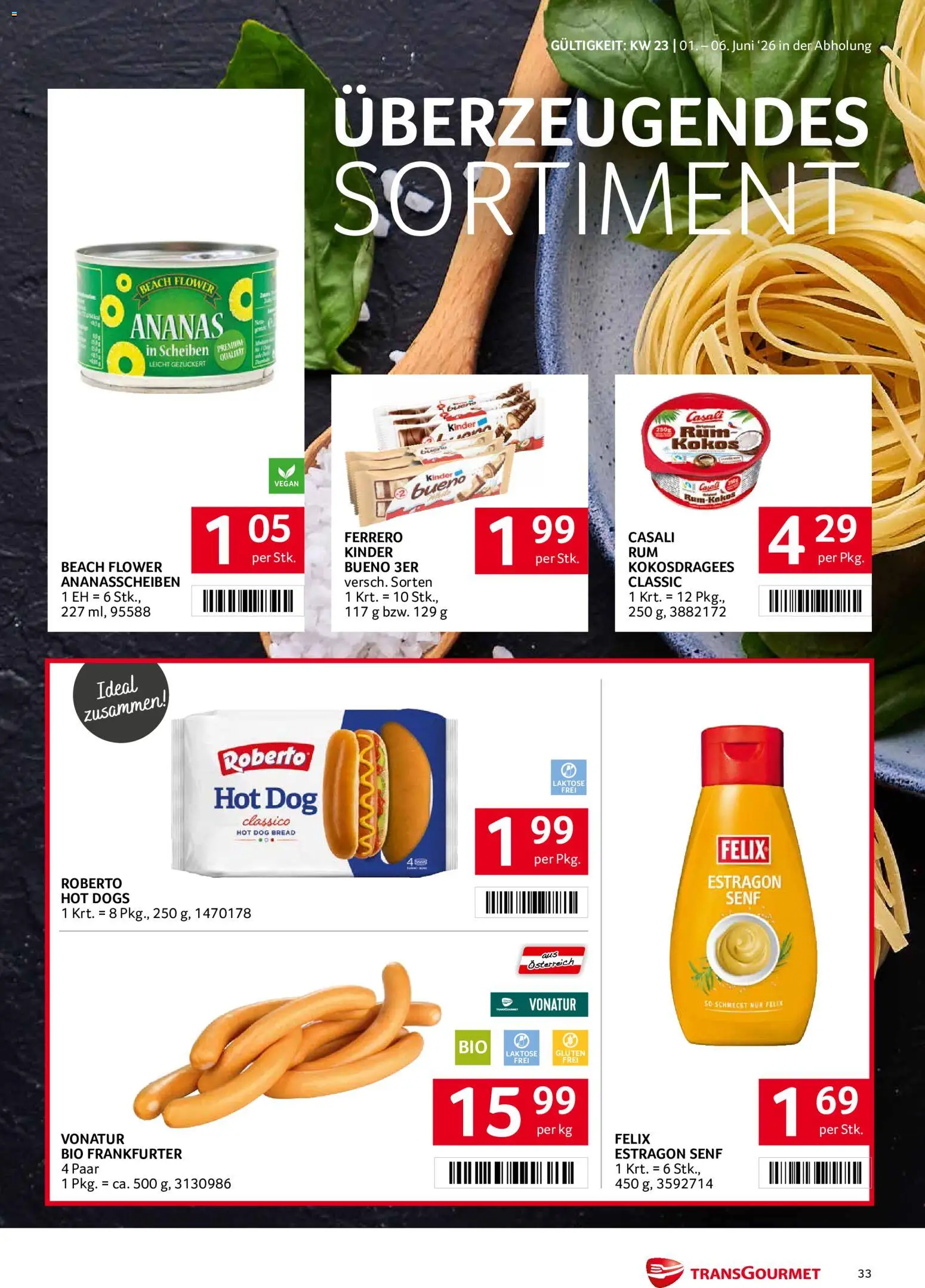 Transgourmet Flugblatt gültig ab 01.06.2026 | Seite: 33