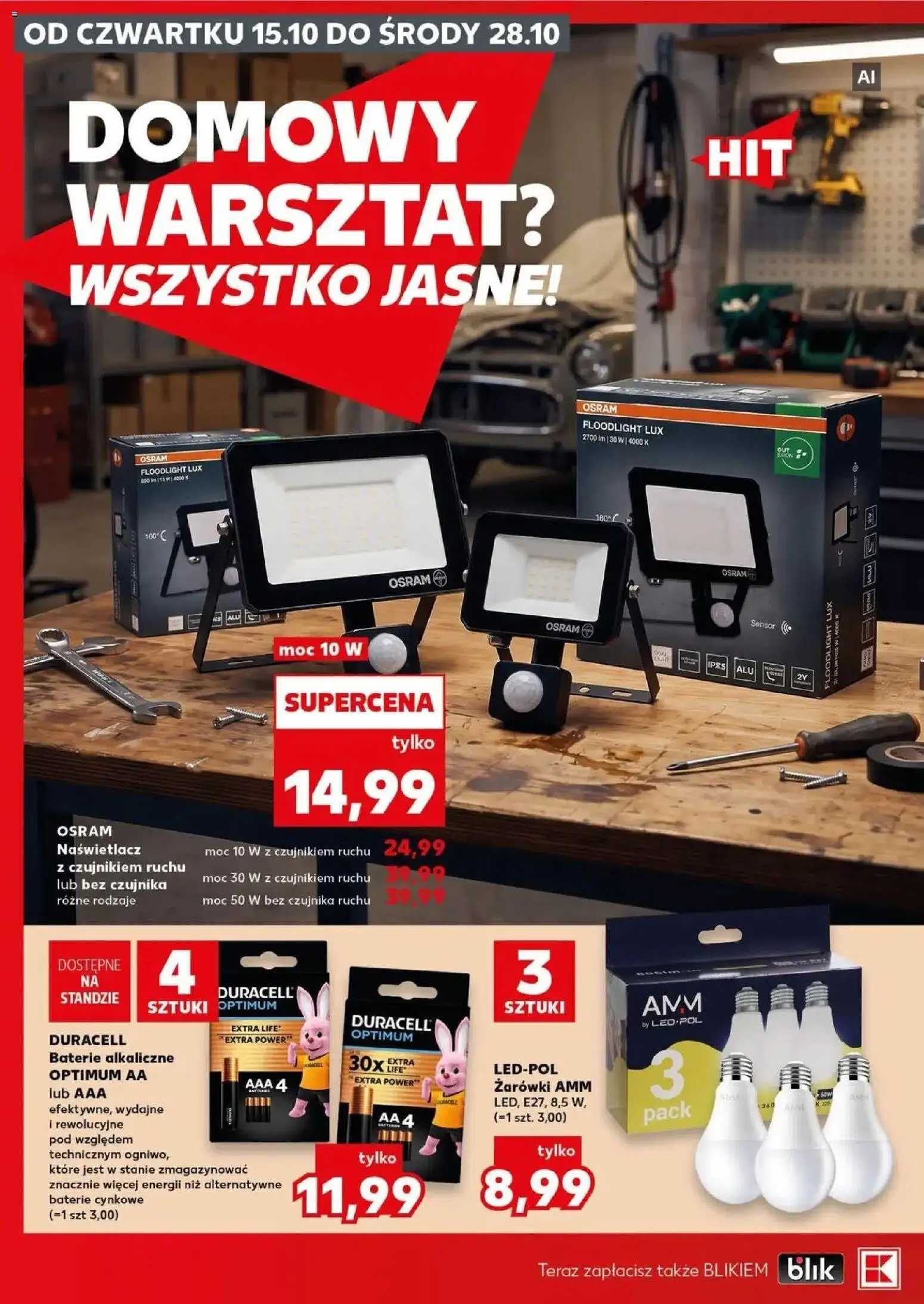 Kaufland gazetka - Złap Okazje od 15.10.2026 - od jutra PDF | Strona: 10 | Produkty: Baterie, Żarówki