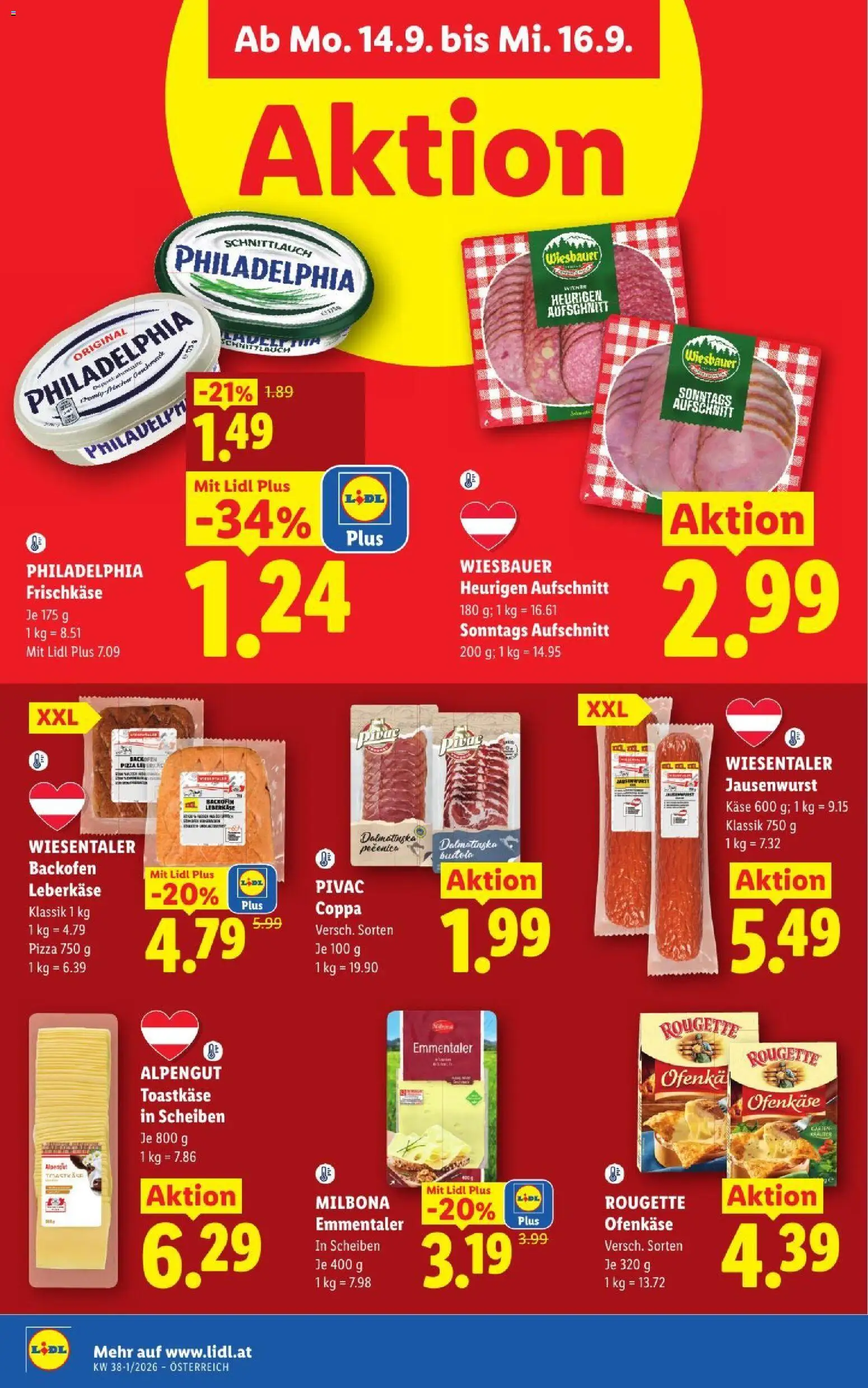 Lidl - Flugblatt gültig ab 10.09.2026 | Seite: 43 | Produkte: Käse, Pizza