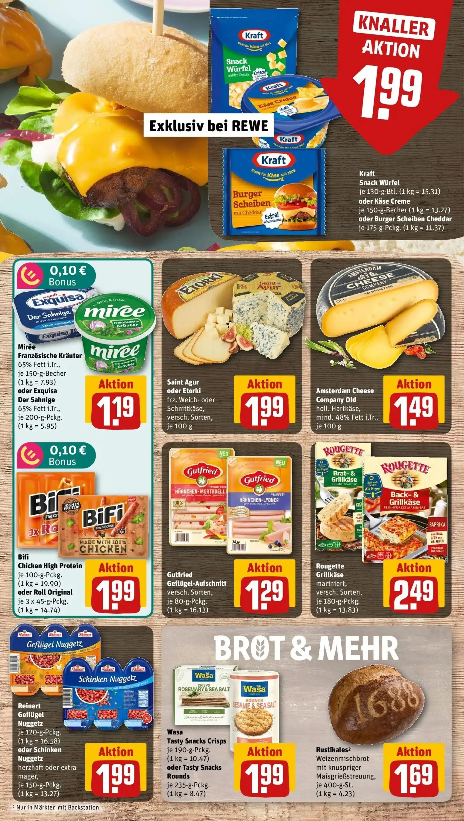 REWE Prospekt ab 14.09.2026 zum Blättern » Angebote | Seite: 7 | Produkte: Käse, Bifi, Creme, Paprika