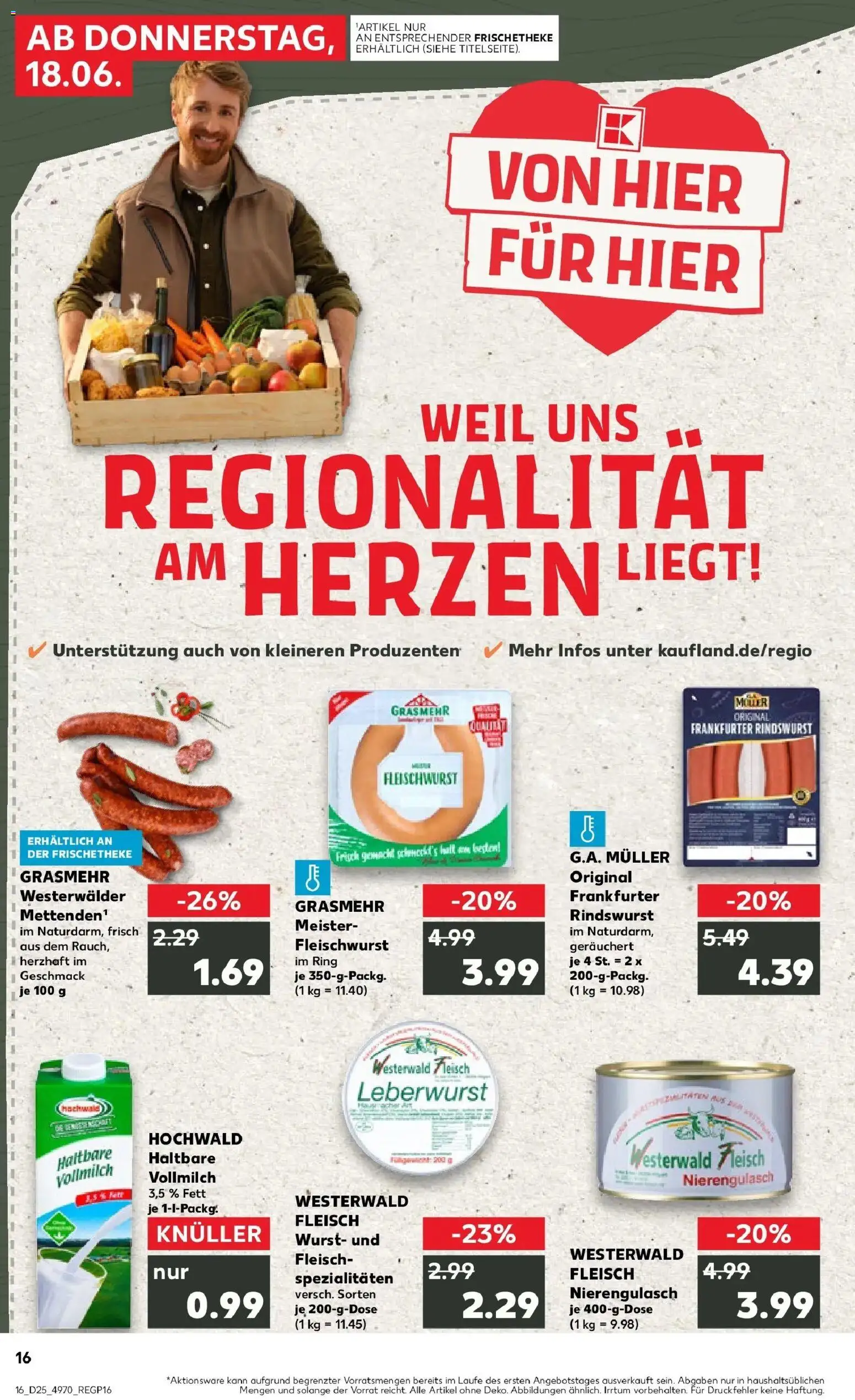 Kaufland Prospekt Bendorf – gültig ab 15.06.2026 | Seite: 1 | Produkte: Wurst, Fleisch