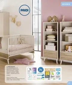 Vedes Prospekt ab 22.06.2026 gültig | Seite: 77 | Produkte: Matratze, Lattenrost, Babybett