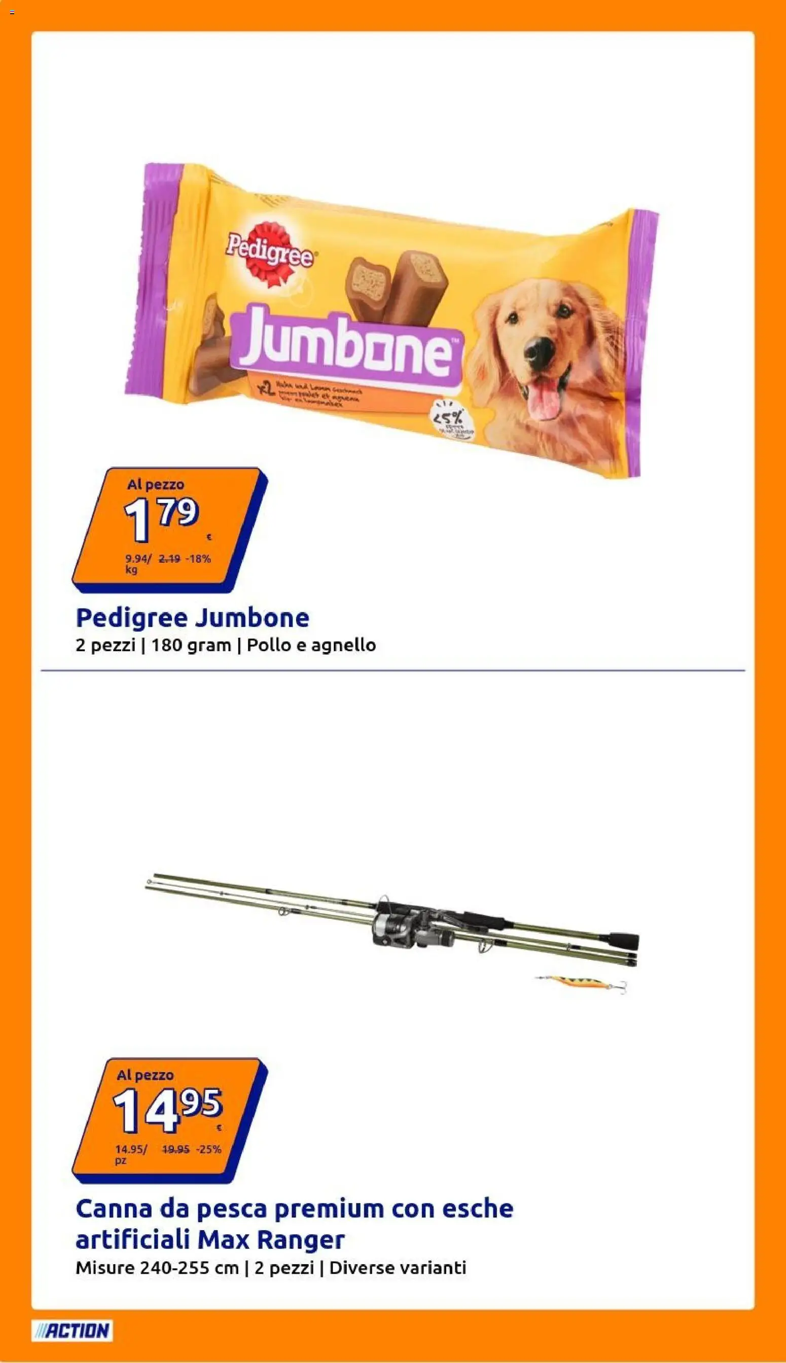 Volantino Action del 17.06.2026 | Pagina: 6 | Prodotti: Pollo, Pesca, Agnello