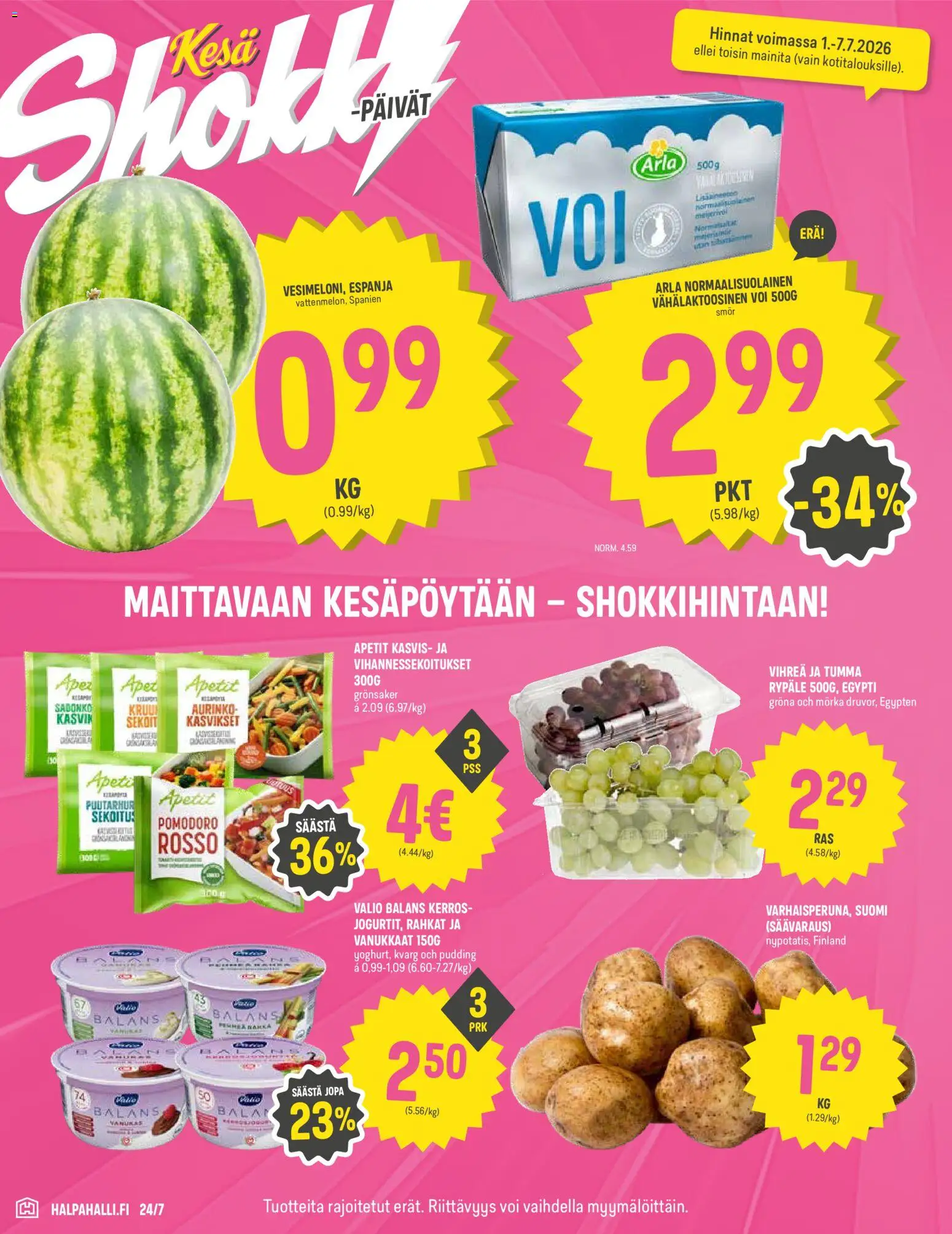 Halpa Halli tarjoukset – voimassa 01/07/2026 alkaen | Sivu: 2