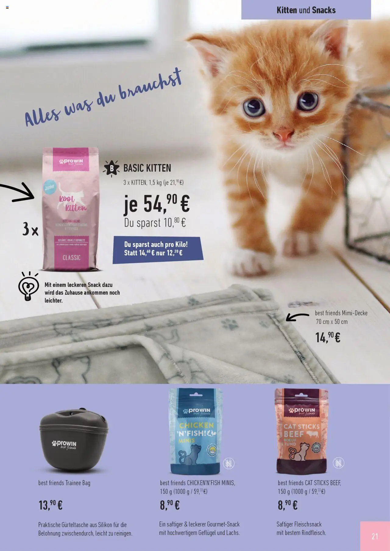 Katalog ProWin Best Friends Juli 2025/Juni 2026 – gültig ab 01.07.2025 | Seite: 21