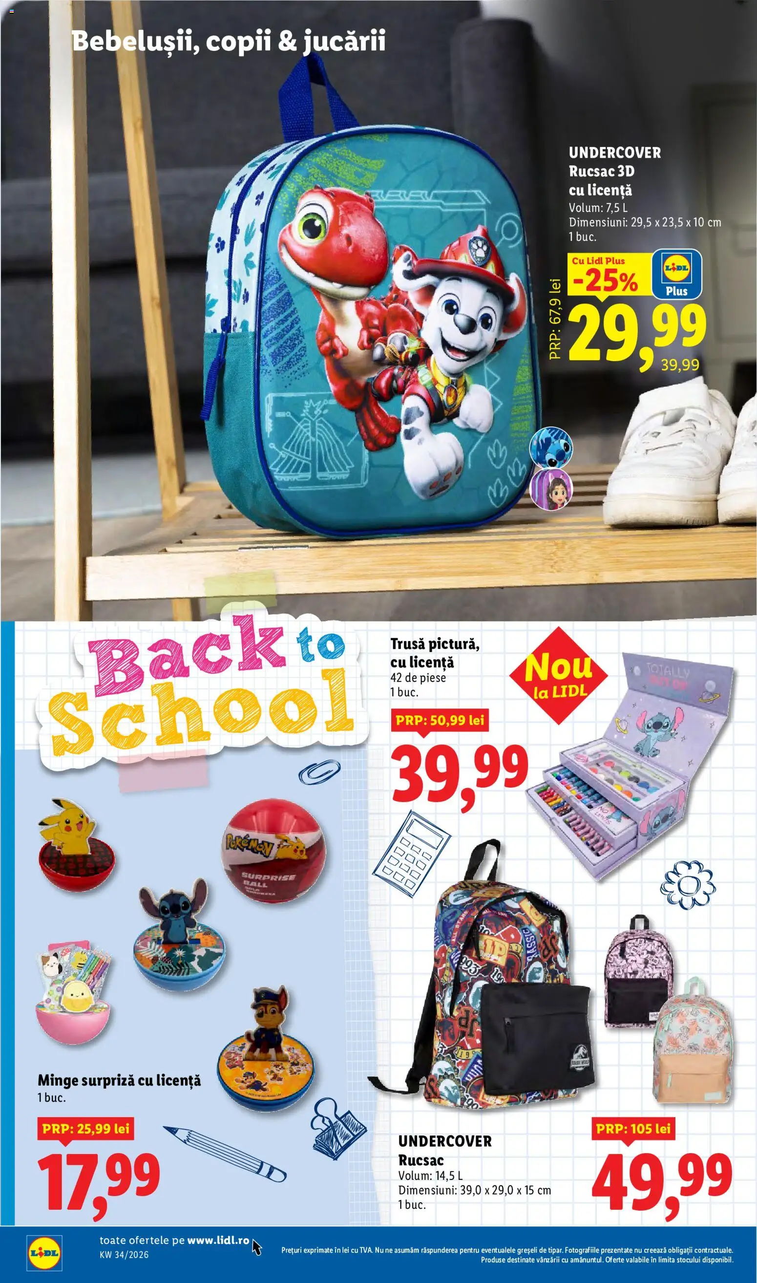 Noul catalog Lidl – valabil de la 17.08.2026 | Pagină: 56 | Produse: Art, Sport, Plus, Rucsac