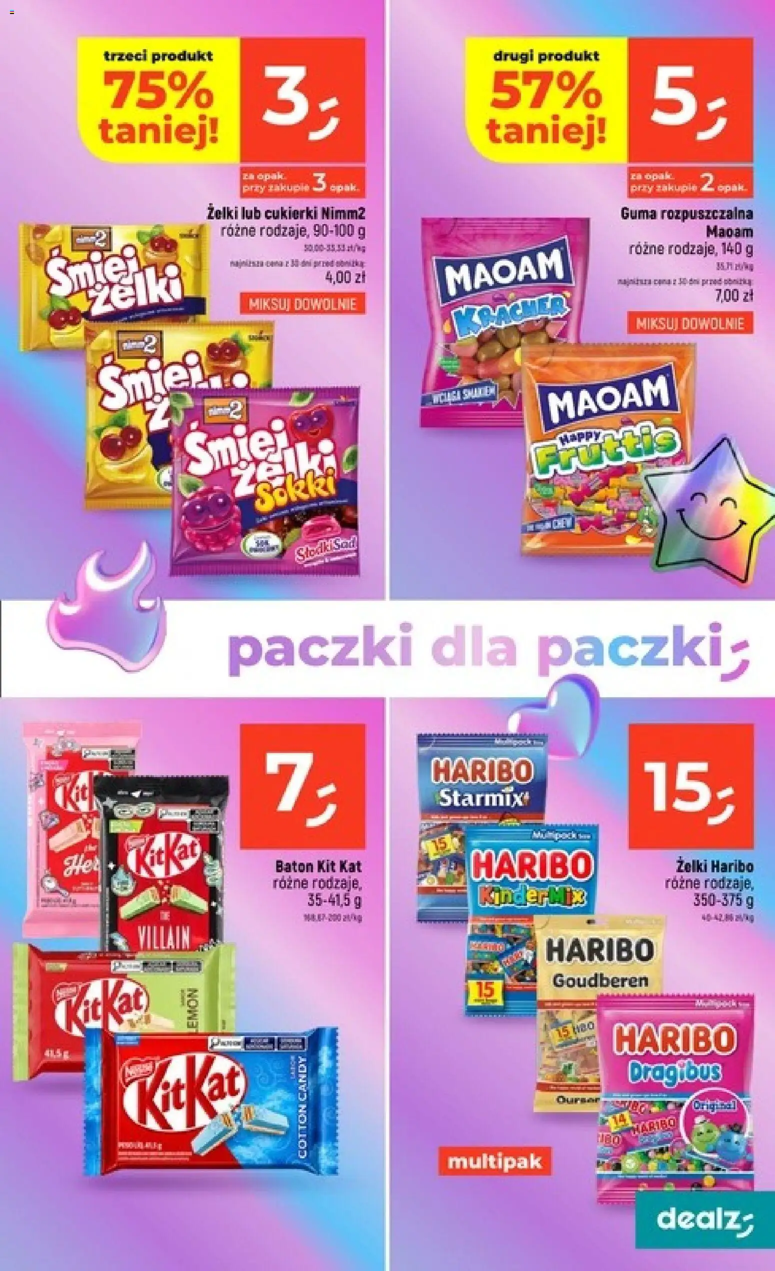Dealz gazetka od 06.08.2026 | Strona: 11 | Produkty: Żelki haribo, Baton, Żelki, Cukierki