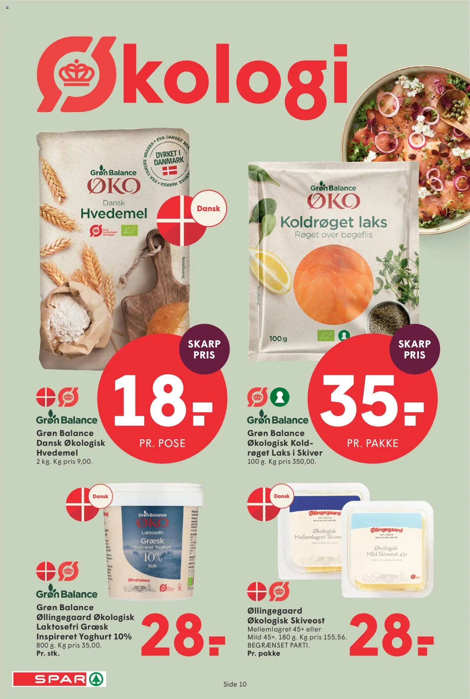 Spar tilbudsavis – gyldig fra 04/09/2026 | Side: 11 | Produkter: Yoghurt, Hvedemel, Skiveost, Laks