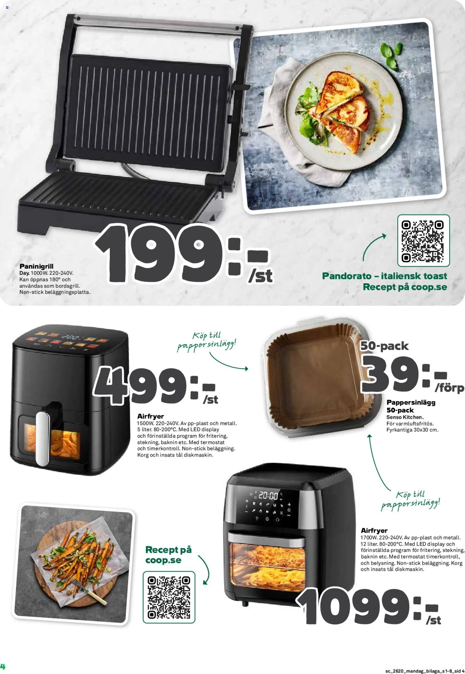 Stora Coop reklamblad aktuell från 11.05.2026 | Sida: 16 | Produkter: Korg, Airfryer