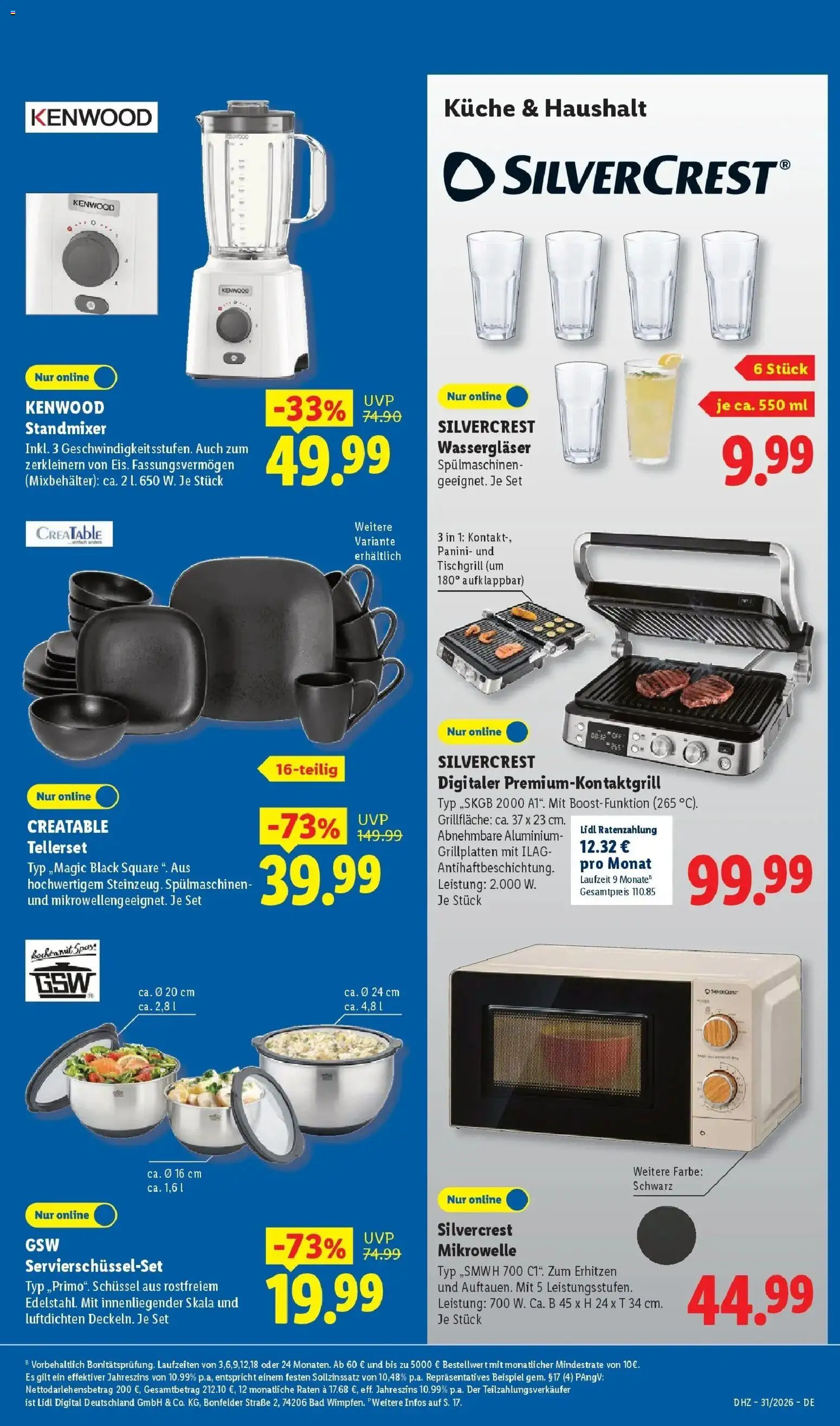 Lidl Prospekt Villingen-schwenningen – gültig ab 27.07.2026 | Seite: 9 | Produkte: Mikrowelle, Grill, Bad, Küche