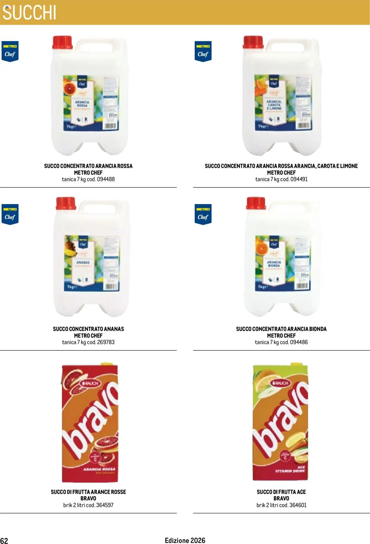 Volantino Metro del 17.10.2025 | Pagina: 62 | Prodotti: Succo, Frutta, Limone, Ananas