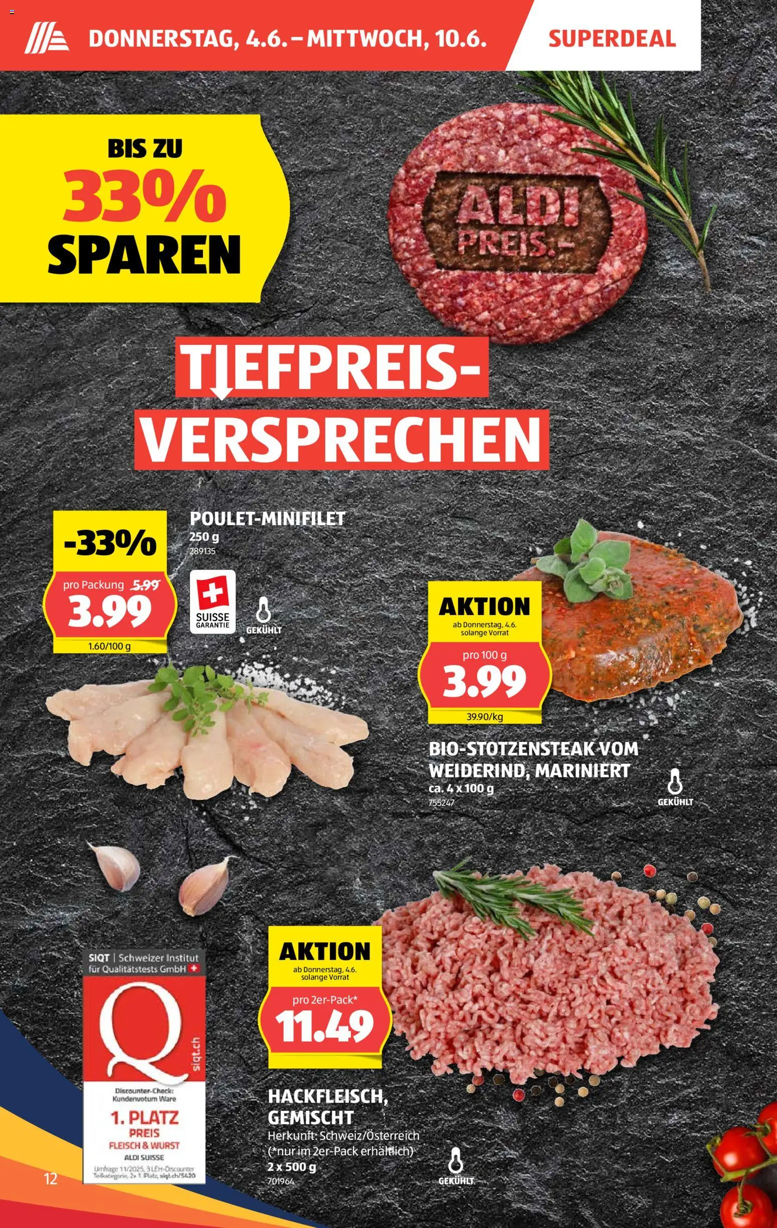 Aldi aktionen – gültig ab 04.06.2026 | Seite: 12 | Produkte: Wurst