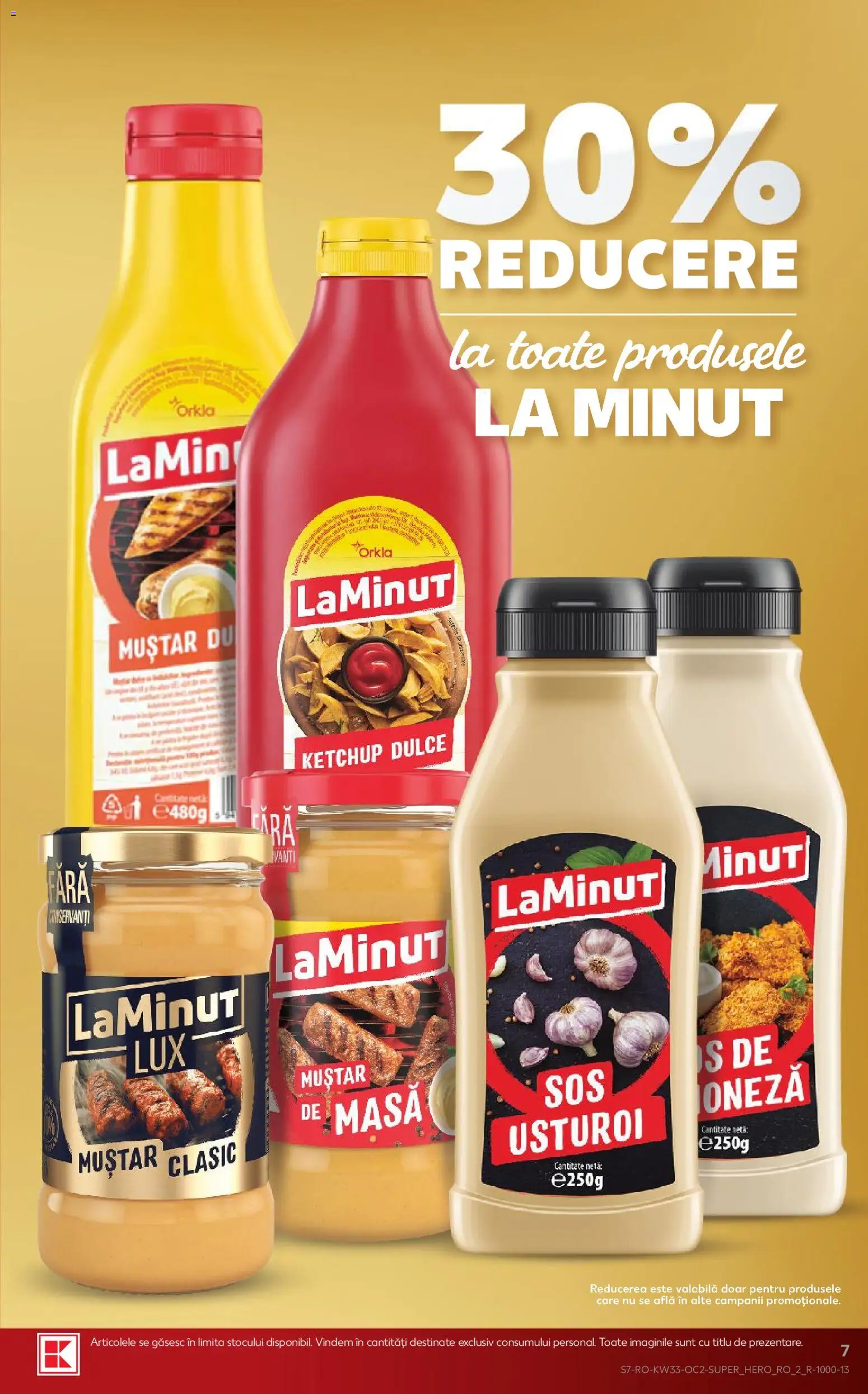 Noul catalog Kaufland – valabil de la 12.08.2026 | Pagină: 7 | Produse: Masă, Muștar, Ketchup, Usturoi