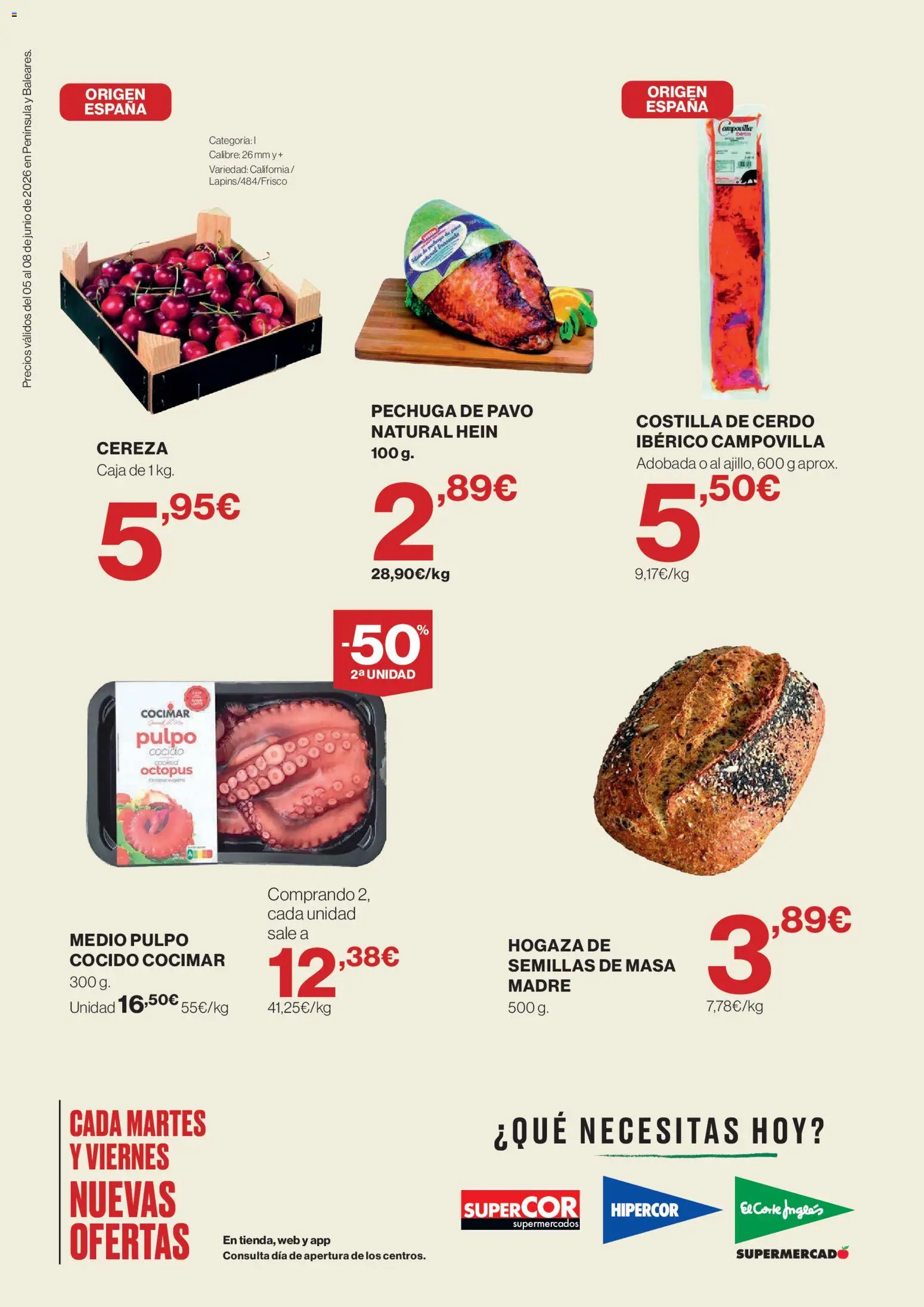 Supercor Península y Baleares │ válido desde el 05.06.2026 | Página: 2 | Productos: Cerdo, Costilla de cerdo, Caja