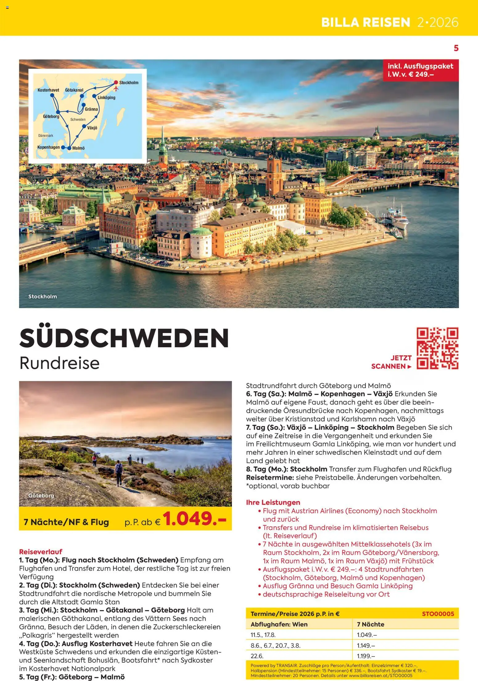 Billa- Billa Reisen Rundreise Highlights gültig ab 01.01.2026 | Seite: 5