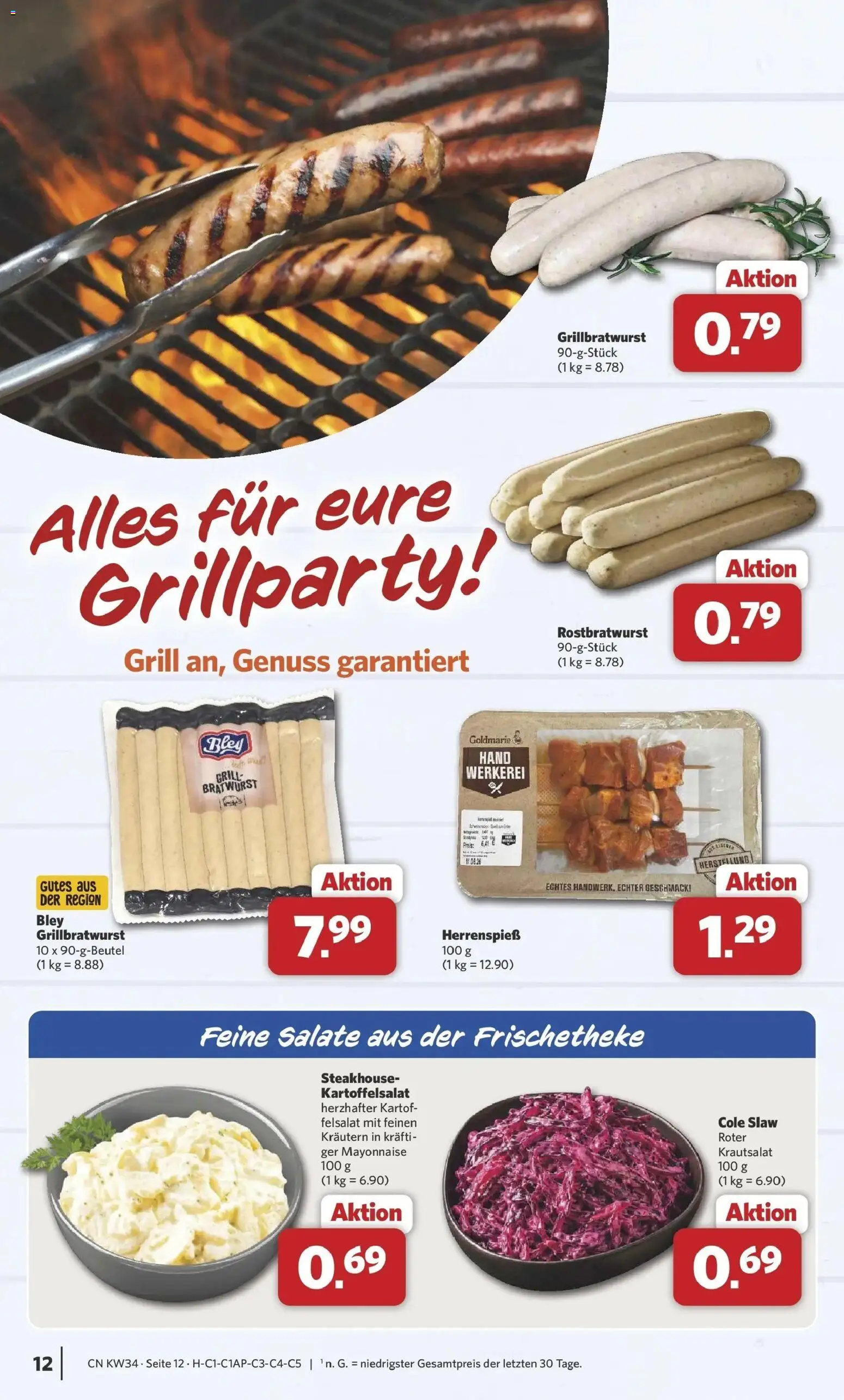 Combi Prospekt Apen (ab 17.08.2026) zum Blättern | Seite: 12 | Produkte: Grill, Bratwurst, Mayonnaise