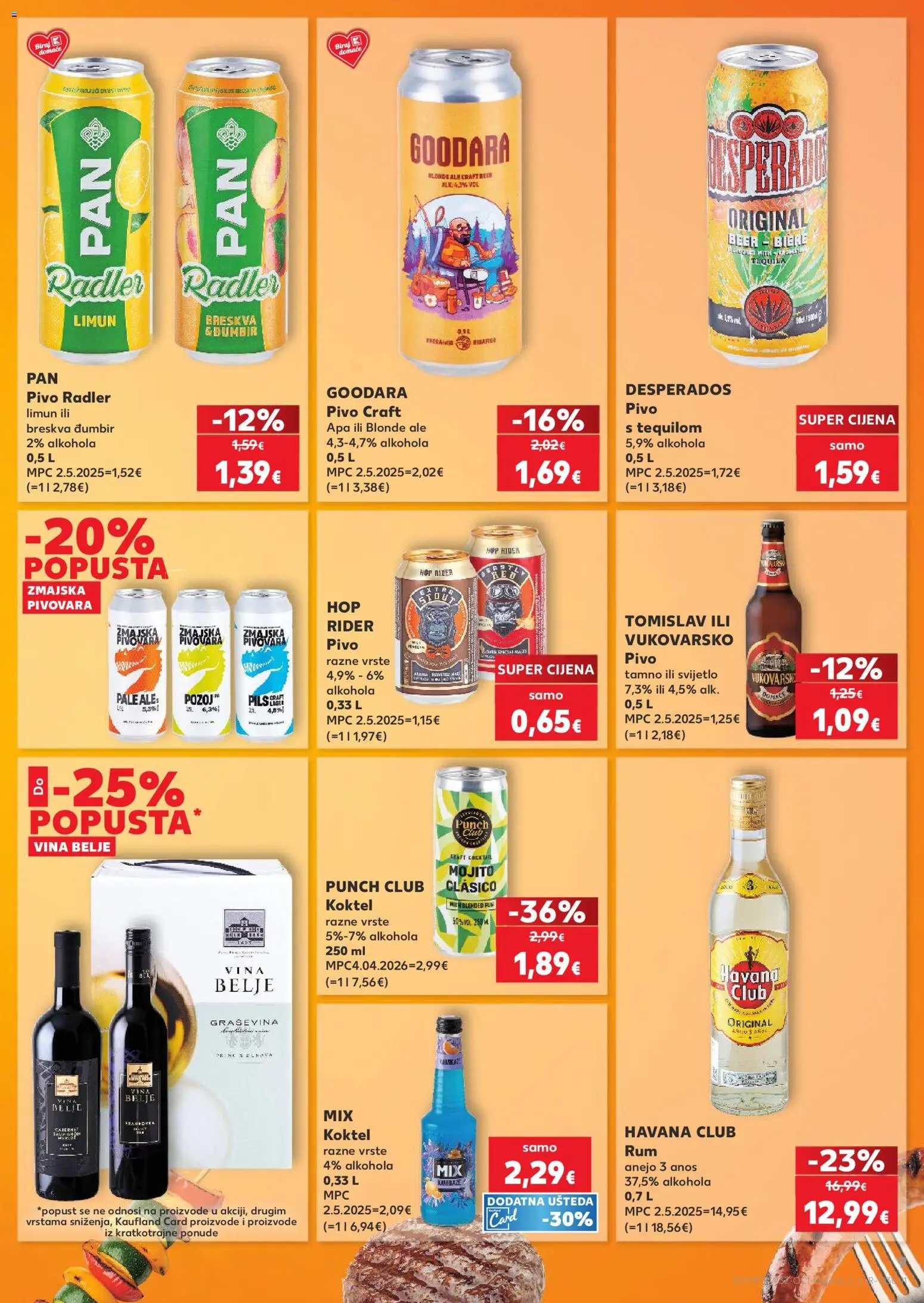 Kaufland katalog | vrijedi od 06.08.2026 | Stranica: 9 | Proizvodi: Pivo, Limun, Rum, Breskva