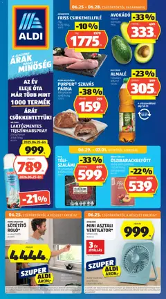 Aldi akciós újság - amely érvényes a következő dátumtól: 25.06.2026