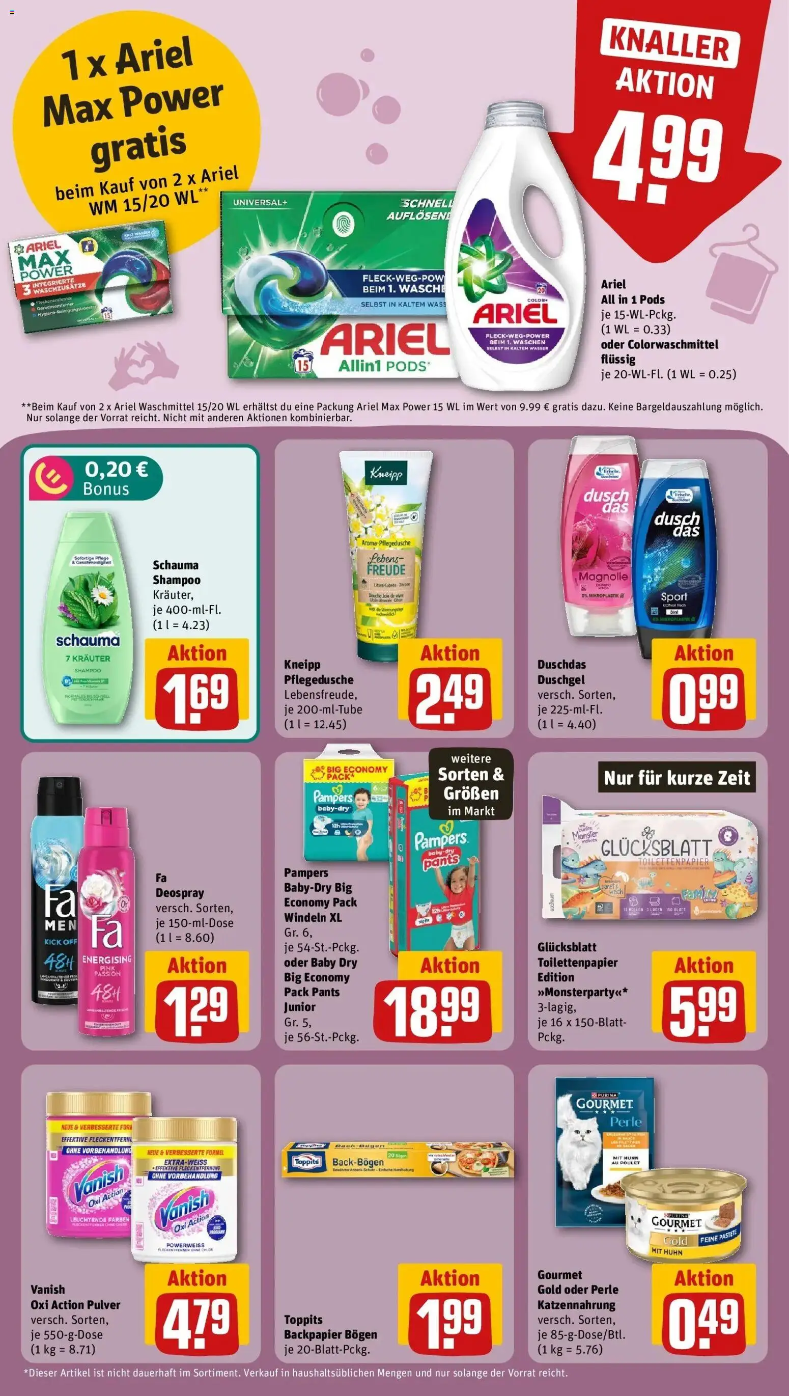 REWE Prospekt ab 12.10.2026 zum Blättern » Angebote | Seite: 24 | Produkte: Pampers, Shampoo, Zitrone, Toilettenpapier