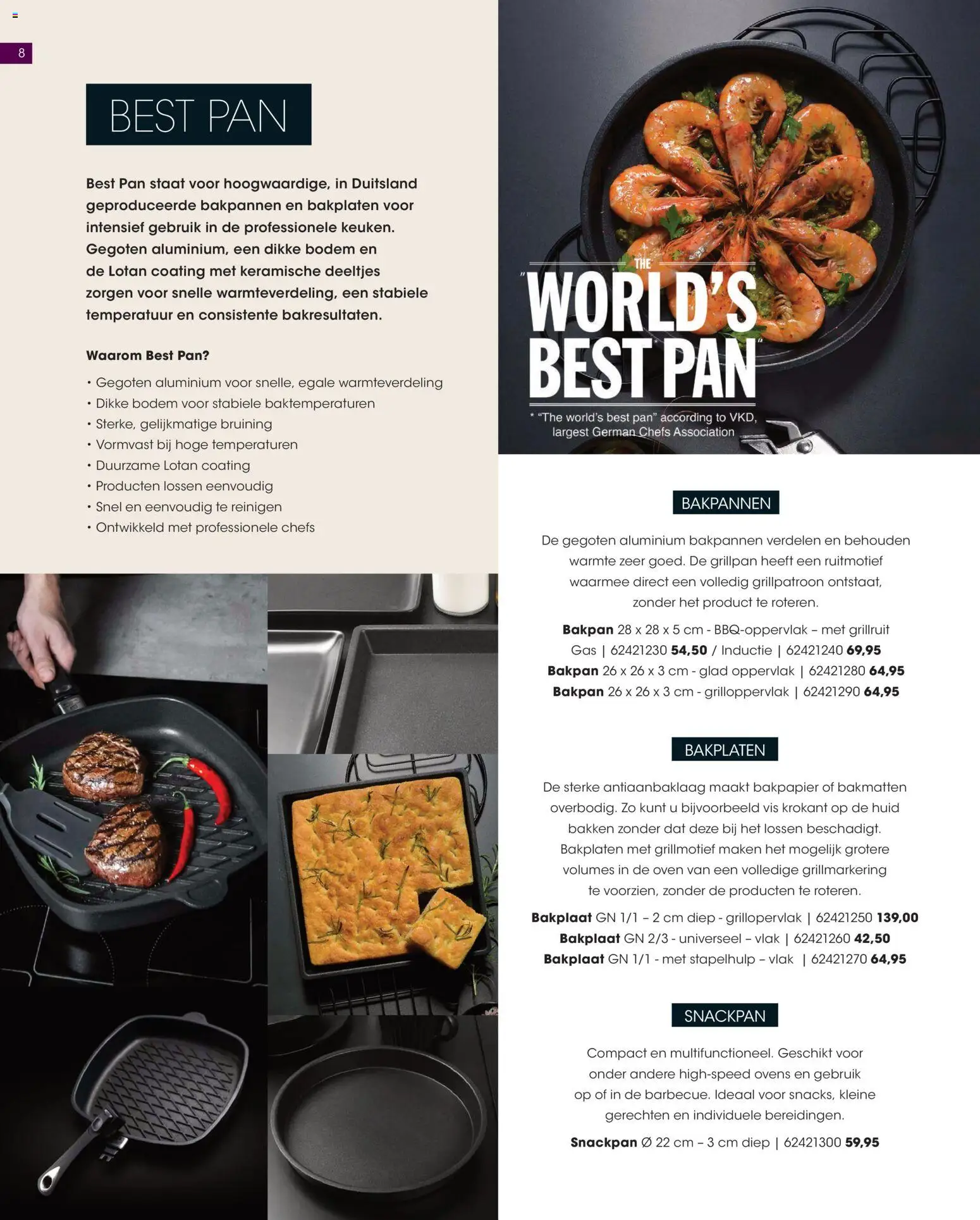 {H1} | Pagina: 8 | Producten: Vis, Bakpapier, Oven, De oven