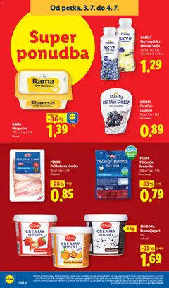 Lidl katalog akcije – veljaven od 02.07.2026 | Stran: 40 | Izdelki: Margarina, Skyr, Slanina, Sir