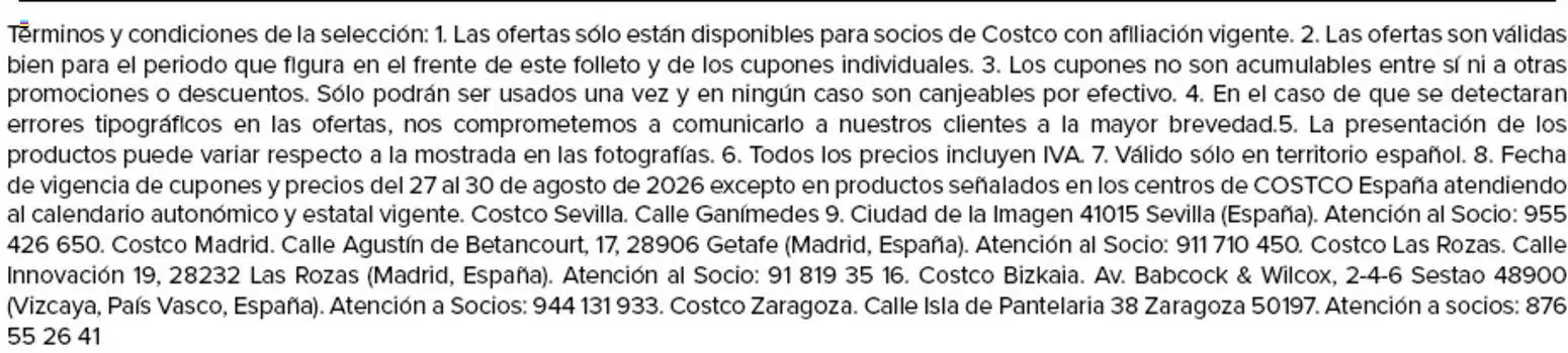 Costco  La vuelta de Vacaciones │ válido desde el 27/08/2026 | Página: 4