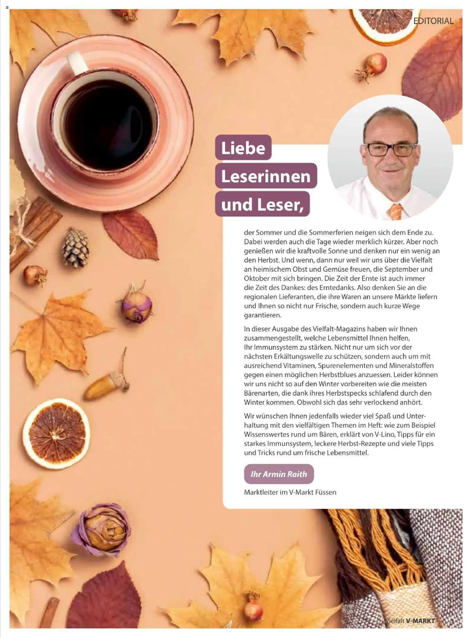 V-Markt Vielfals September / Oktober – gültig ab 01.09.2026 | Seite: 3 | Produkte: Gemüse, Obst