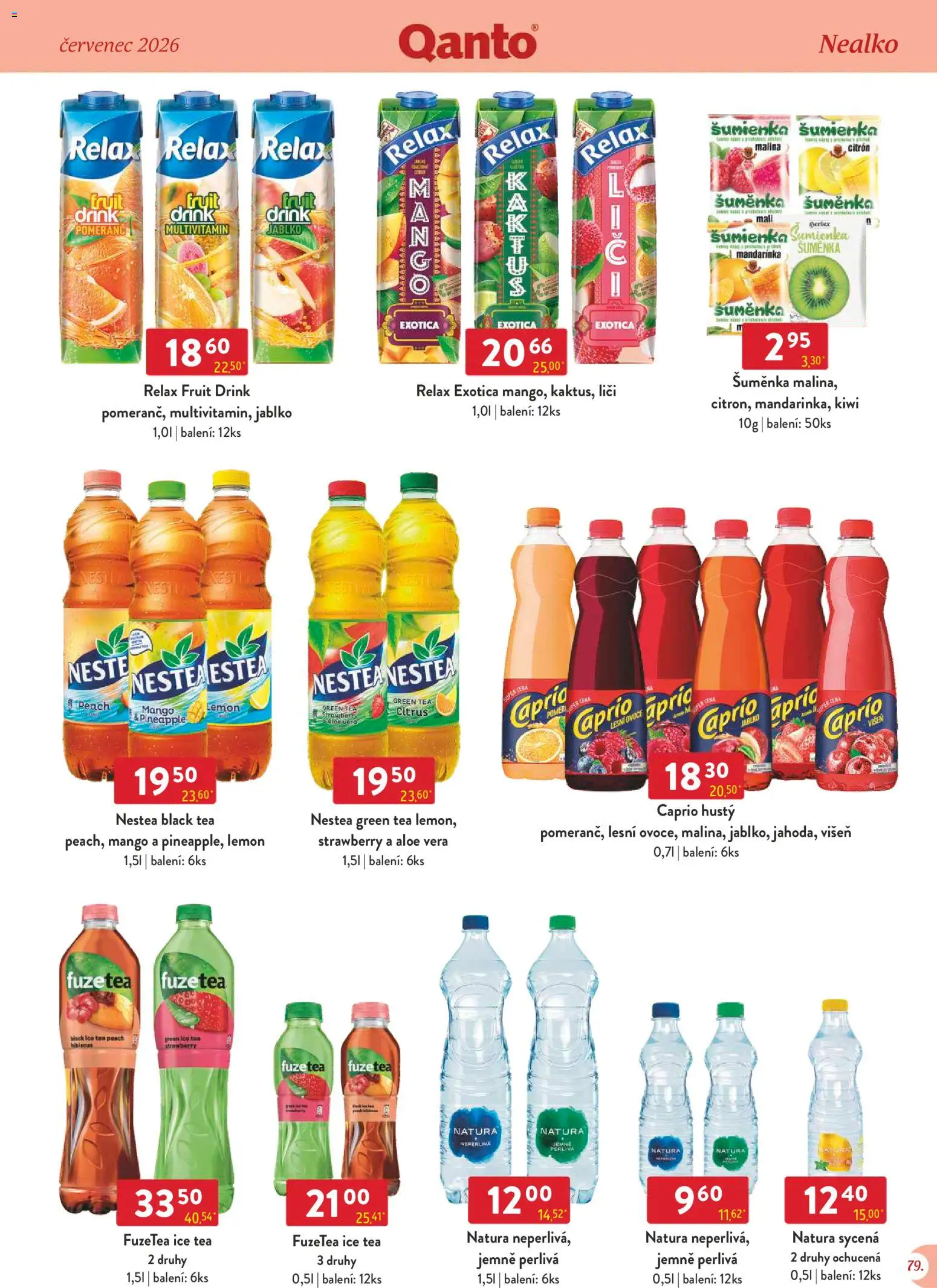 Astur & Qanto leták - Velkoobchod 07/2026 od 01.07.2026 | Strana: 79 | Produkty: Kiwi, Citron, Aloe vera, Ice tea