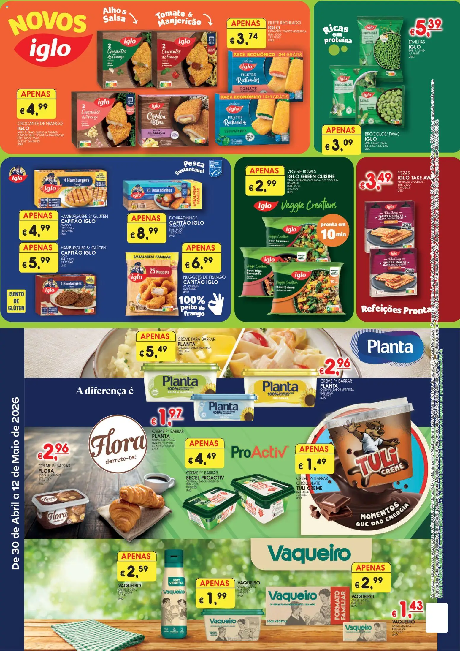 Meu Super folheto │ válido de 30.04.2026 | Página: 2 | Produtos: Espinafres, Microondas, Chocolate, Proteina