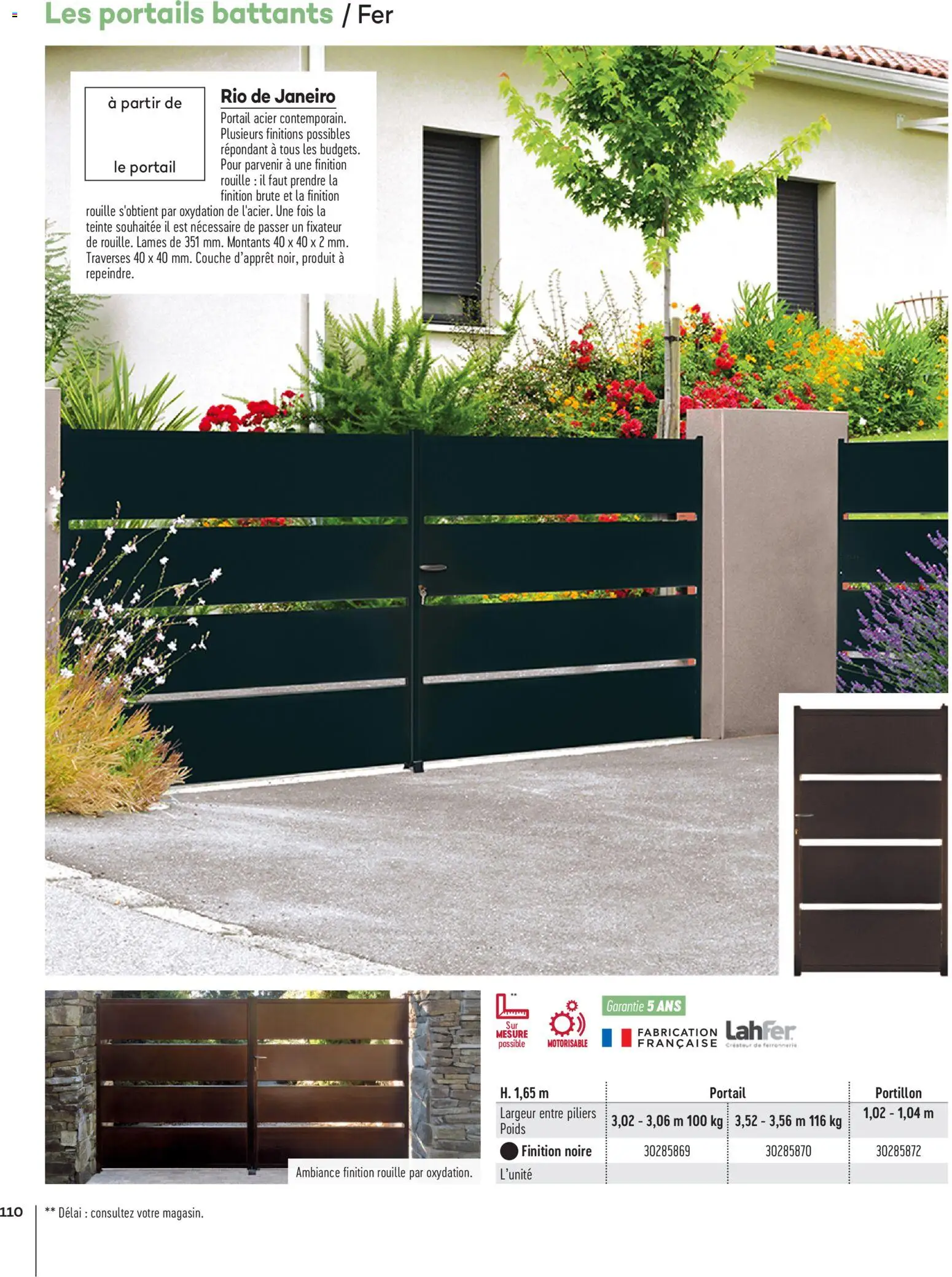 {H1} | Page: 110 | Produits: Poids, Fixateur, Portail